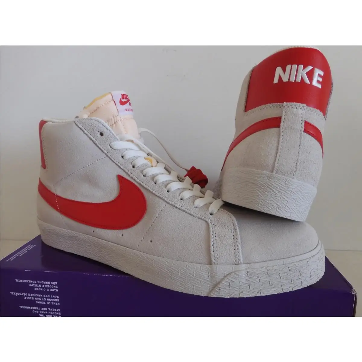 Nike shoes - Nike SB Zoom Blazer Mid - 864349 109 - White (UPC: 196148844412) 0