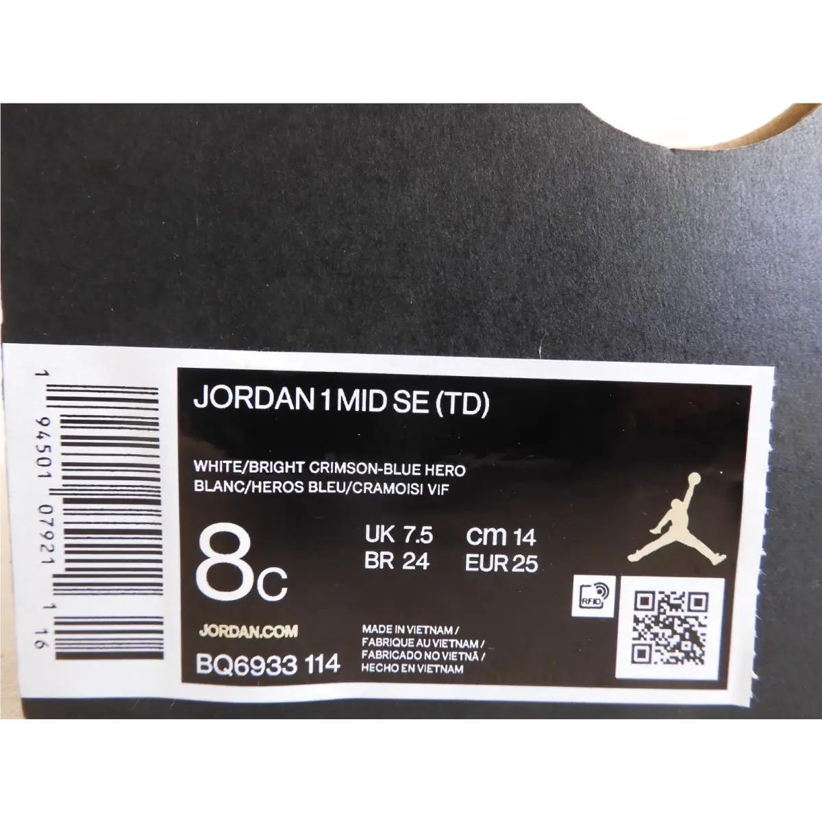 Nike shoes - Air Jordan 1 Mid - Air Mid - White (UPC: 194501079211) 3