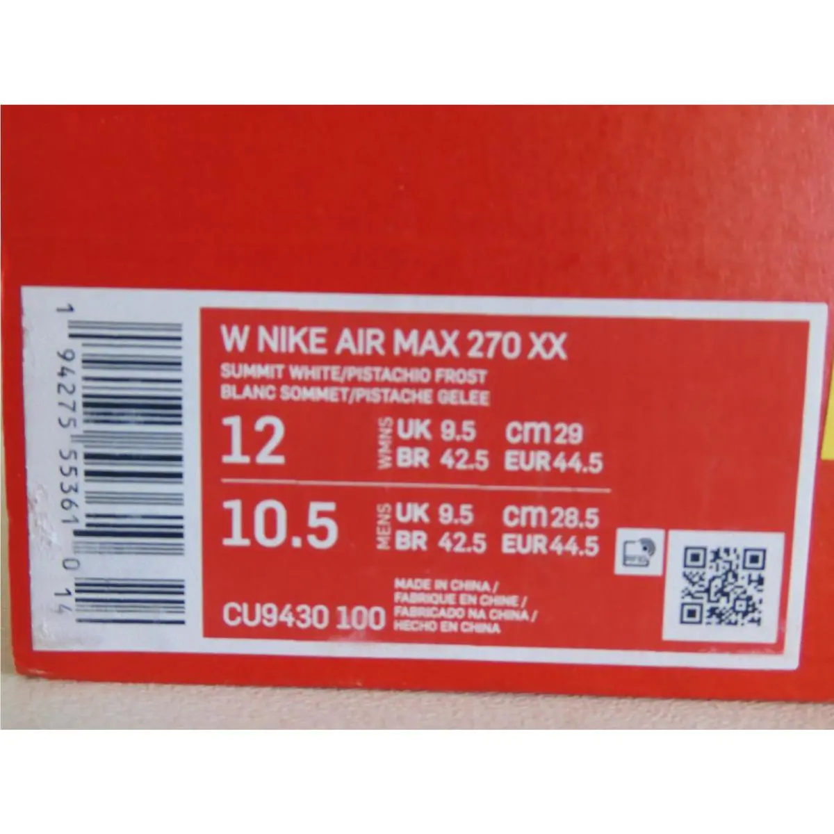 Nike shoes - Nike Air Max 270 - Air Max - White (UPC: 194275553610) 3