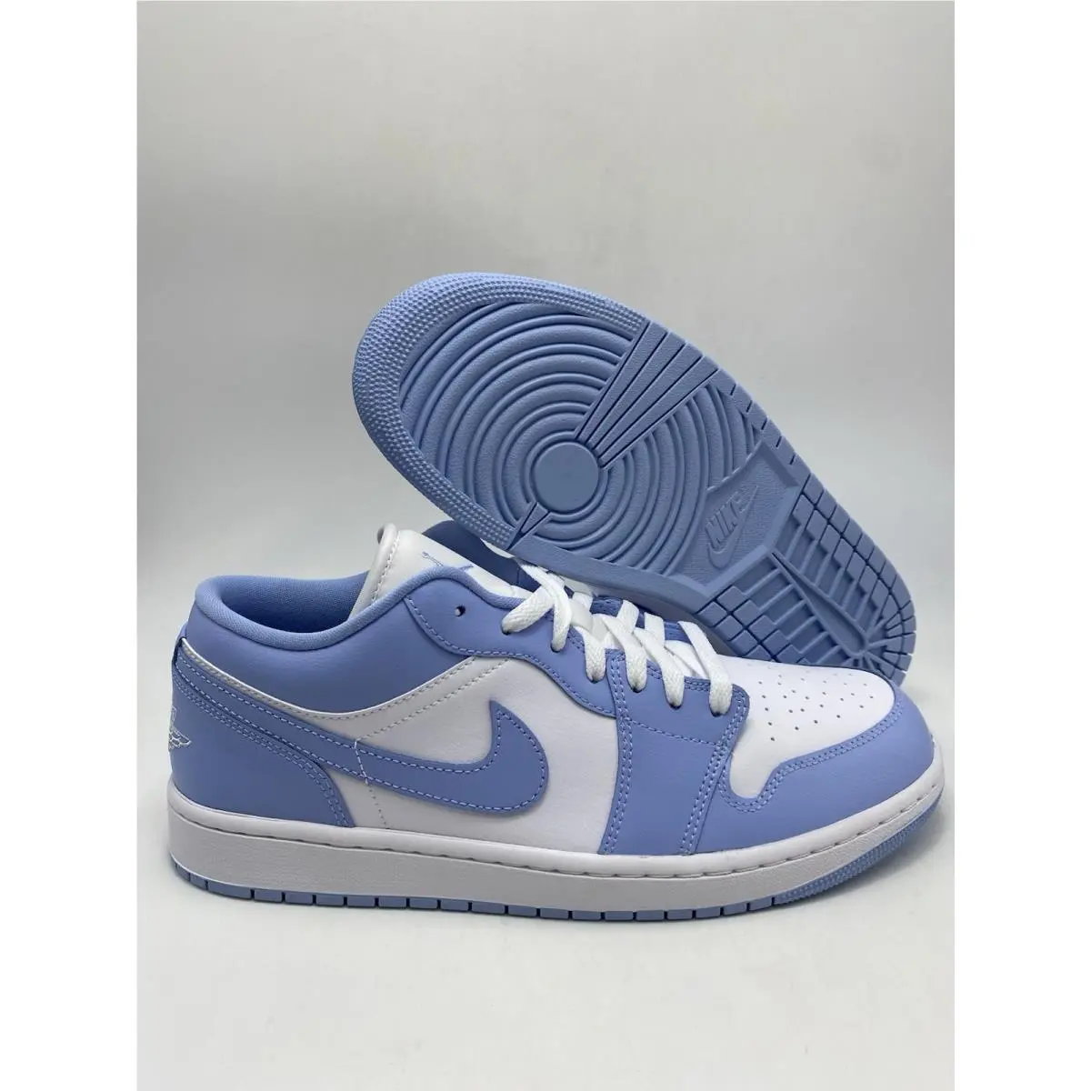 Nike Wmns Air Jordan 1 Low White Aluminum DC0774 142 Women`s Sz 12/Men`s Sz 10.5