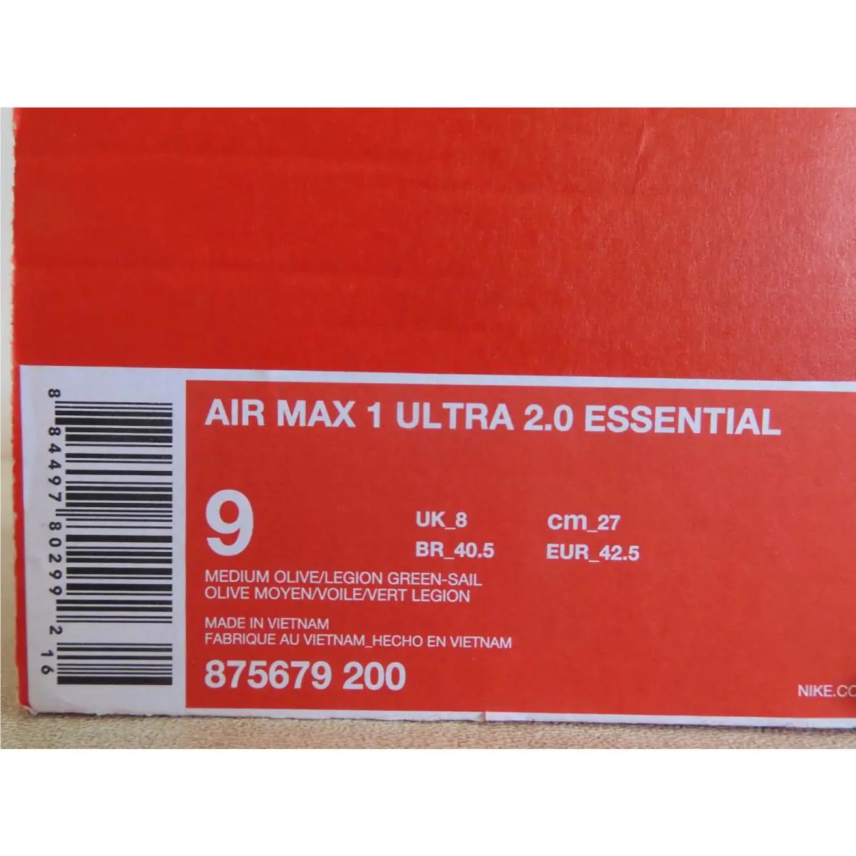Nike shoes - Nike Air Max 1 - Air Max - 875679-200 - Green (UPC: 884497802992) 6