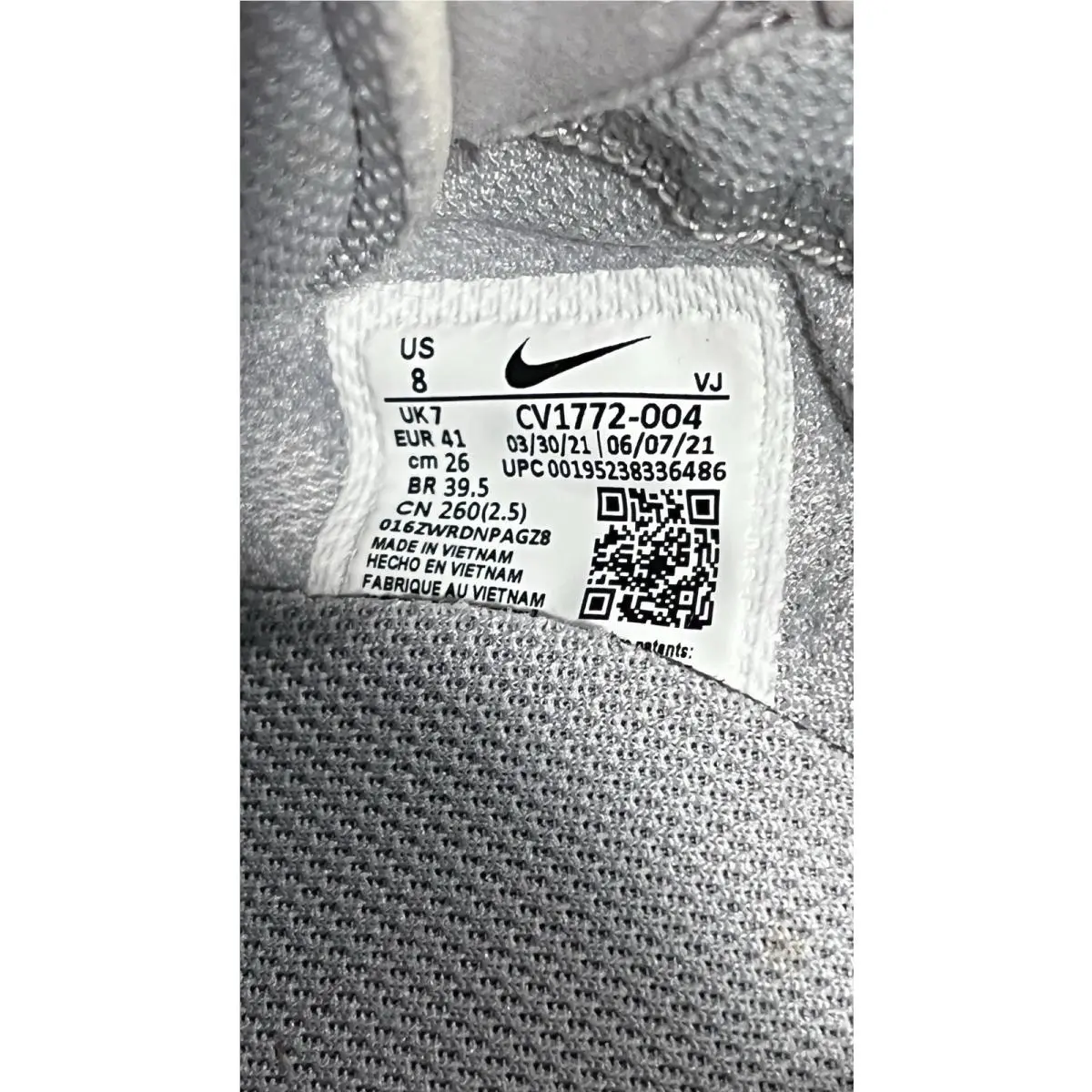 Nike shoes - Nike React Live - React Live - CV1722 004 - Light Smoke Grey/Hyper Royal (UPC: 195238336486) 6