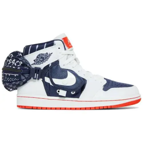 Nike Air Jordan 1 Retro High Utility Quai 54 White DV1717-100 Men`s 10 - White