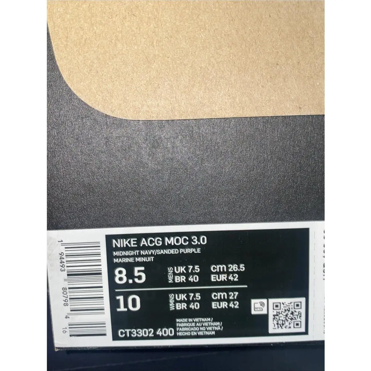 Nike shoes - Nike ACG Moc - ACG Moc - CT3302-400 - Blue, Manufacturer: Midnight Navy, Sanded Purple 4