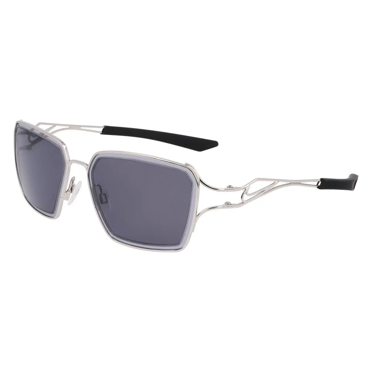 Nike Veil Prism EV-24049 040 Silver Sunglasses with Light Grey Lenses