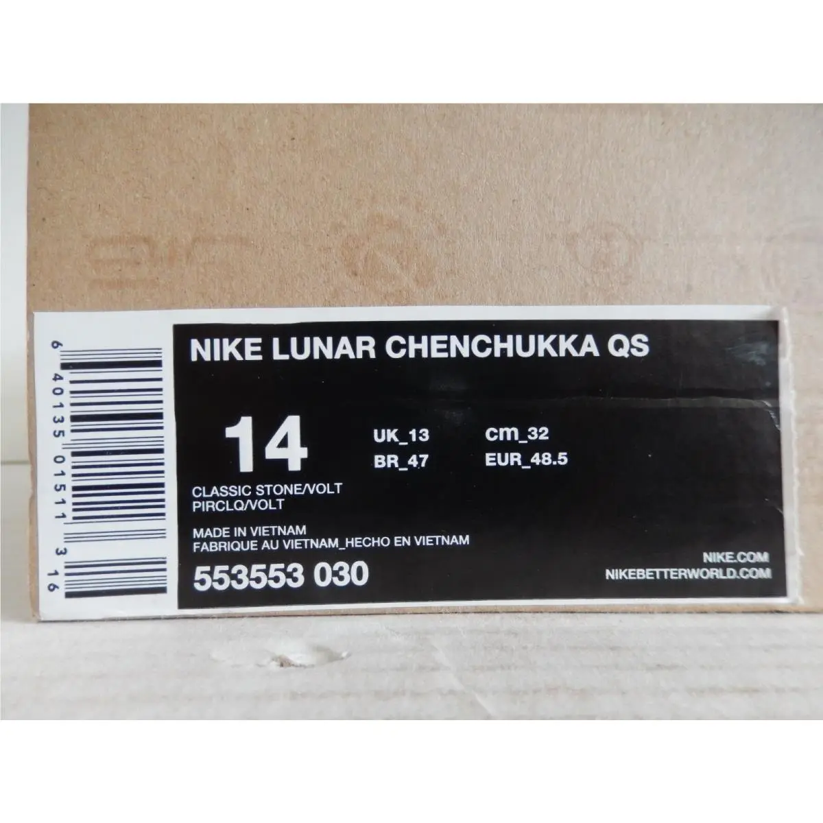 Nike shoes - Nike Lunar Chenchukka QS - Lunar Chenchukka - 553553 030 - Brown (UPC: 640135015113) 3