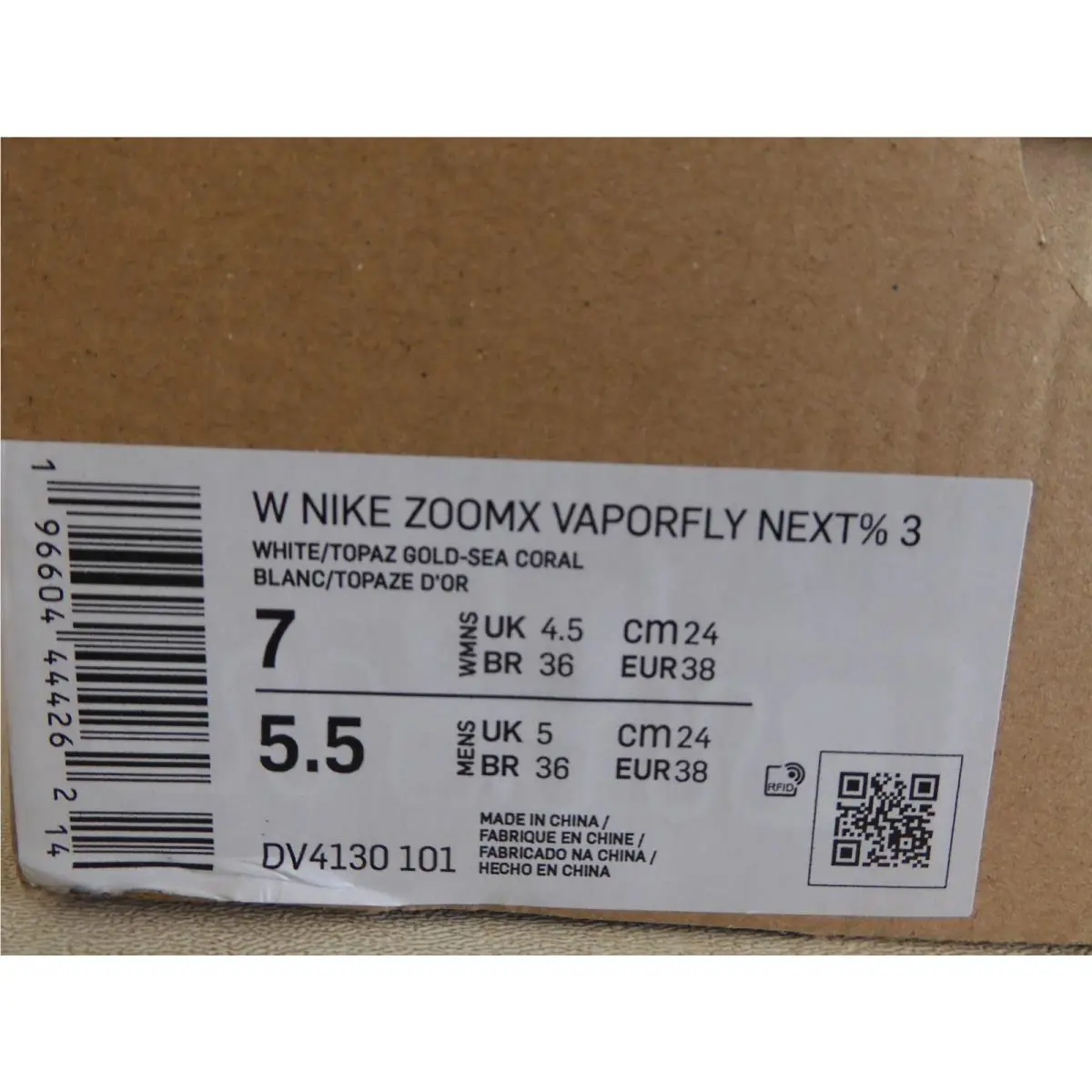 Nike shoes - Nike ZoomX Vaporfly Next% 3 - Dv4130-101 - White (UPC: 196604444262) 3