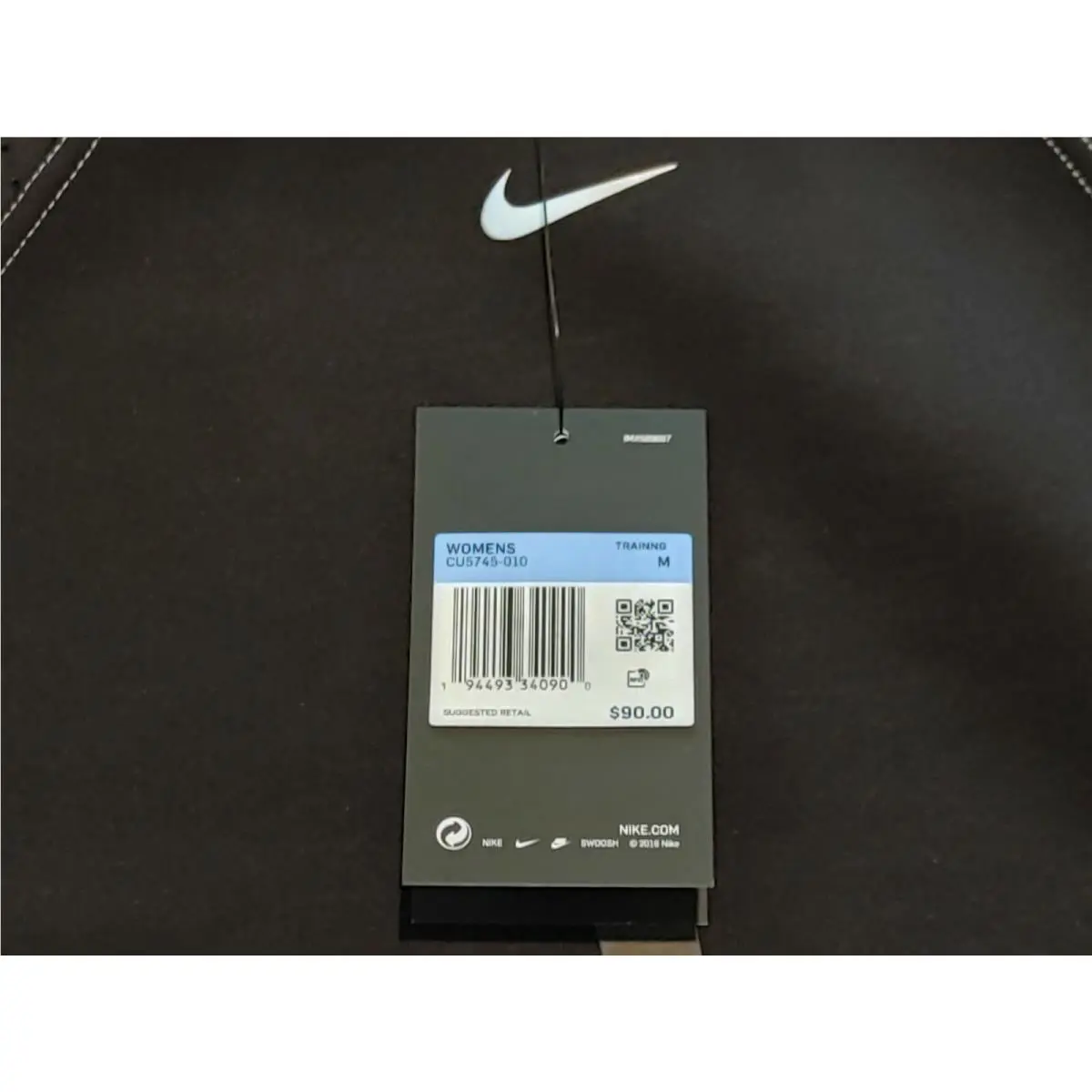 Nike clothing - Nike Pro Crew Top - Pro Crew Top - CU5745-010 - Black (UPC: 0194493340900) 3