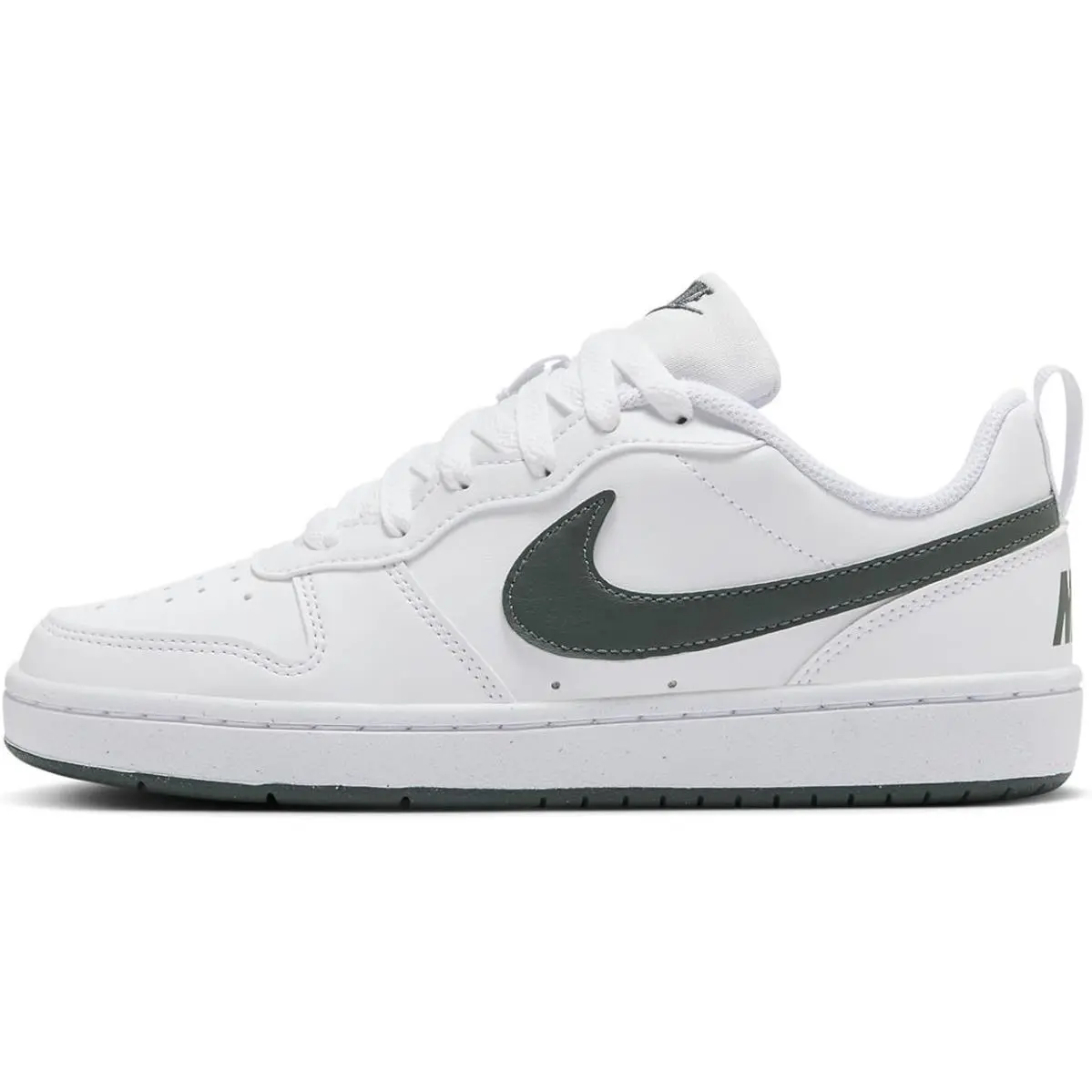 Nike Court Borough Low Recraft Big Kids` Shoes White/vintage Green 5.5y