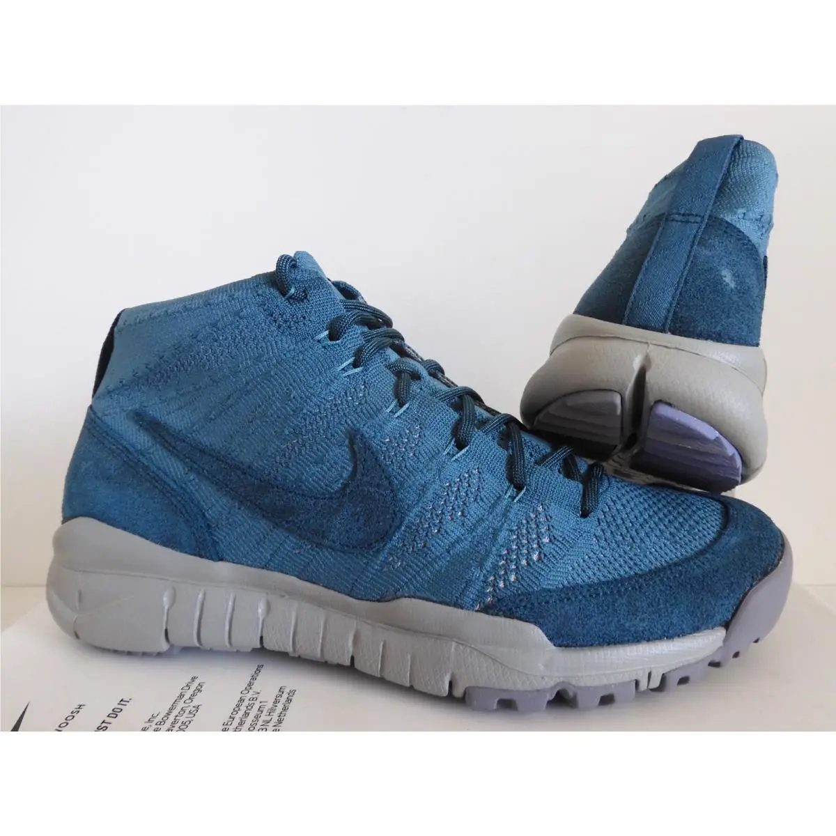 Nike shoes - Nike Flyknit Chukka - Flyknit Chukka - 652961 330 - Blue (UPC: 0659658993976) 0