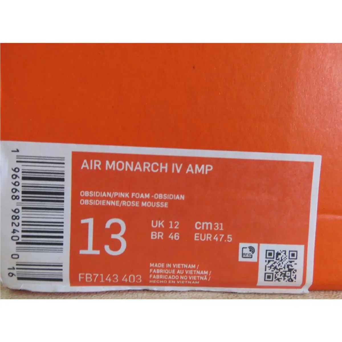 Nike shoes - Nike Air Monarch IV - Air Monarch - FB7143-403 - Blue (UPC: 196968982400) 3