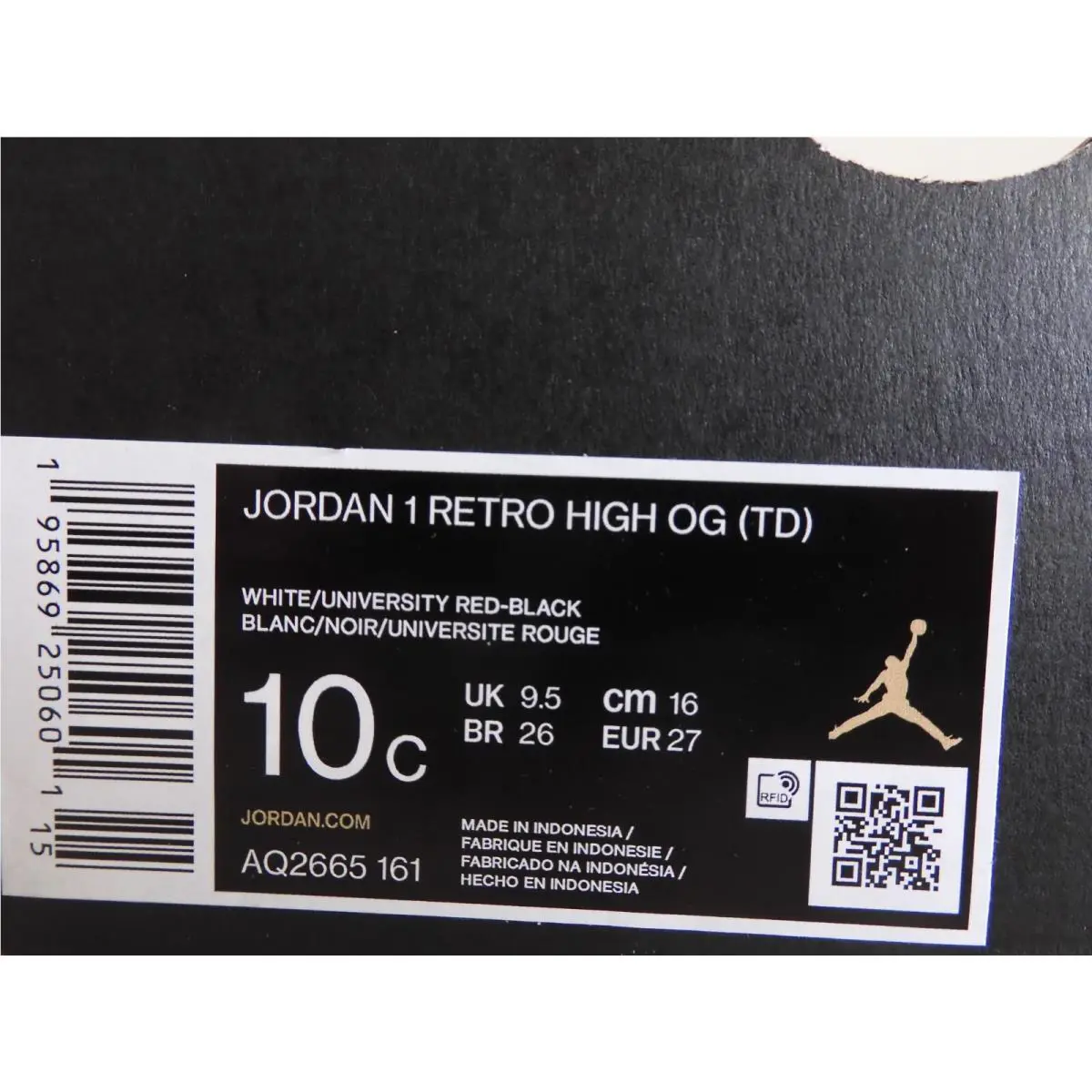 Nike shoes - Air Jordan 1 - Air - White (UPC: 195869250601) 3