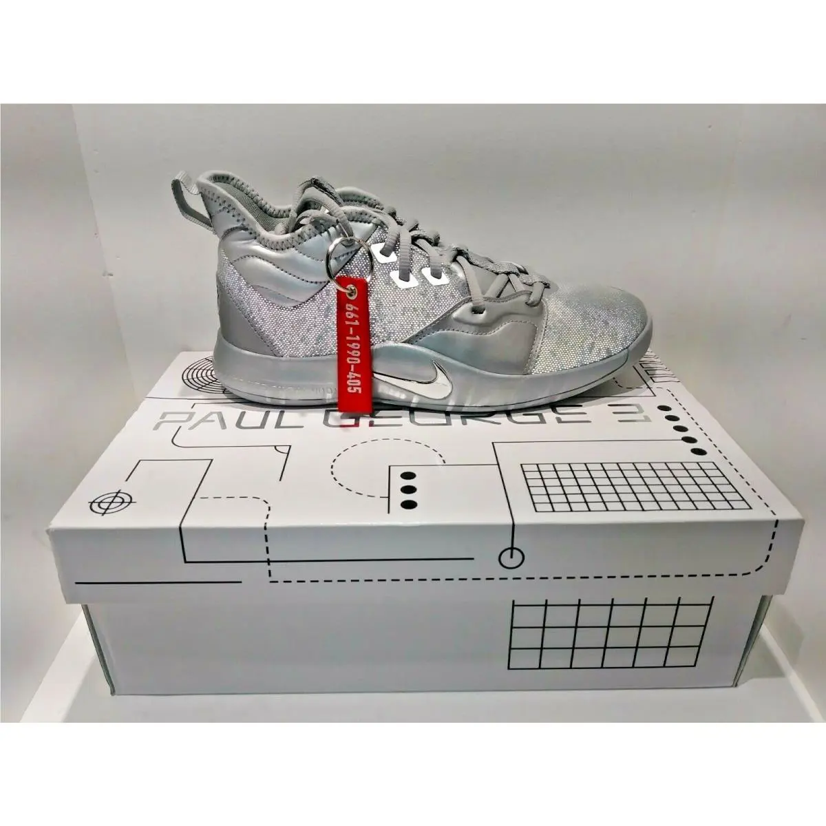 Nike shoes - Nike Pg 3 NASA - NASA - CI8973-001 - REFLECT Silver (UPC: 193146325868) 2