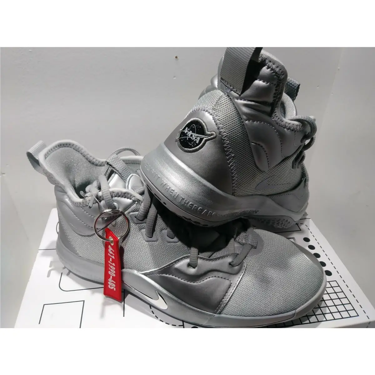 Nike shoes - Nike Pg 3 NASA - NASA - CI8973-001 - REFLECT Silver (UPC: 193146325868) 4