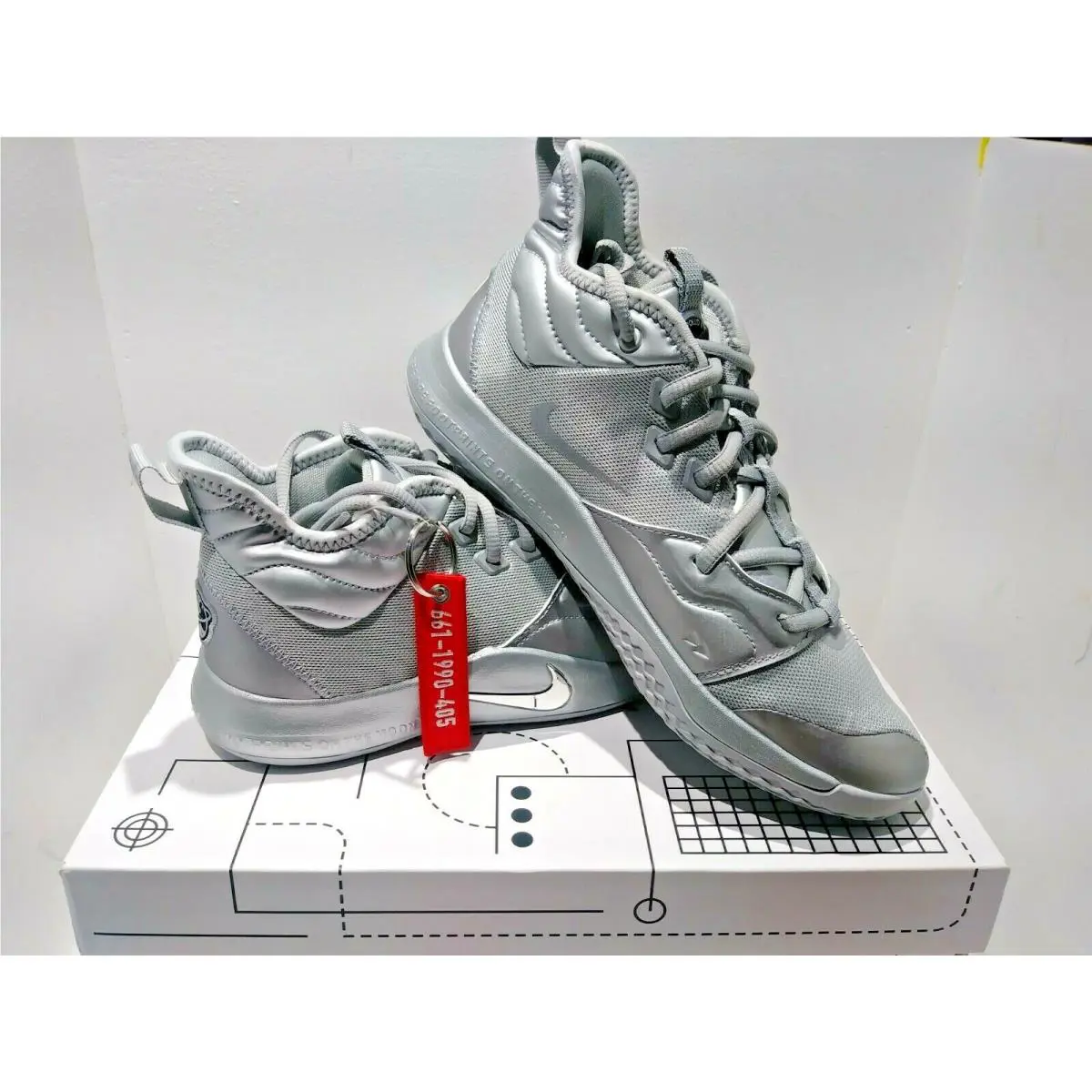 Nike shoes - Nike Pg 3 NASA - NASA - CI8973-001 - REFLECT Silver (UPC: 193146325868) 0