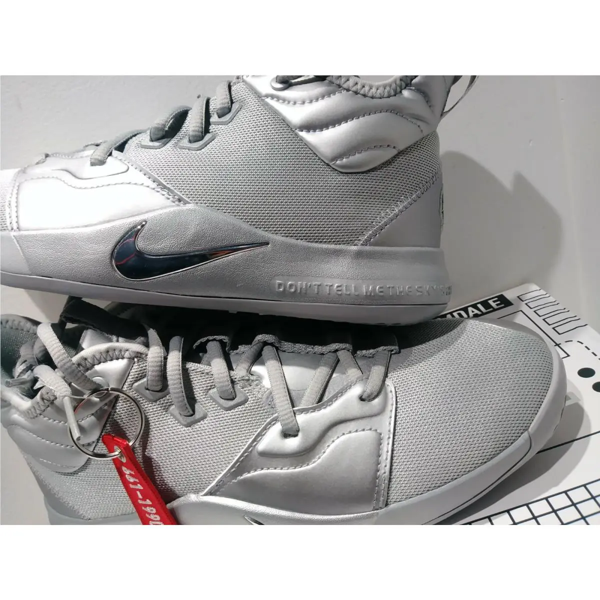 Nike shoes - Nike Pg 3 NASA - NASA - CI8973-001 - REFLECT Silver (UPC: 193146325868) 6