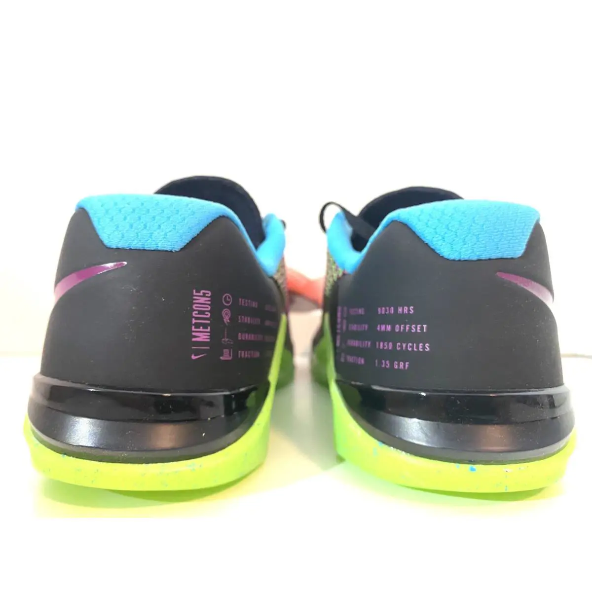 Nike shoes - Nike Metcon 5 AMP - Metcon AMP - CD3395 046 - Black/Fire Pink-Green Strike 3