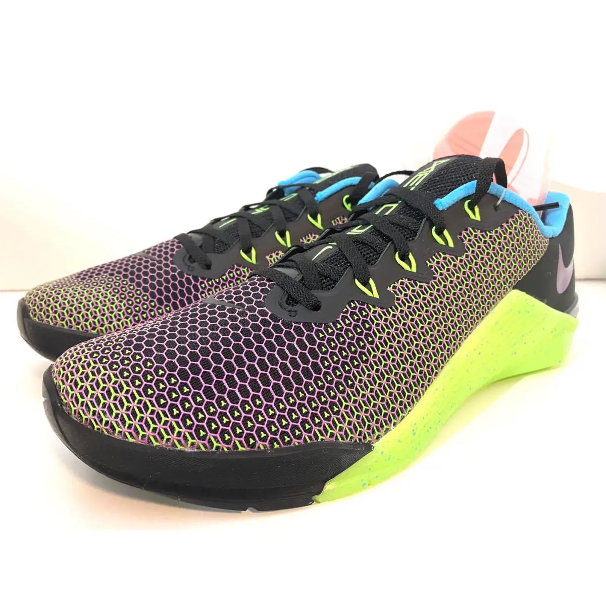 Nike shoes - Nike Metcon 5 AMP - Metcon AMP - CD3395 046 - Black/Fire Pink-Green Strike 5
