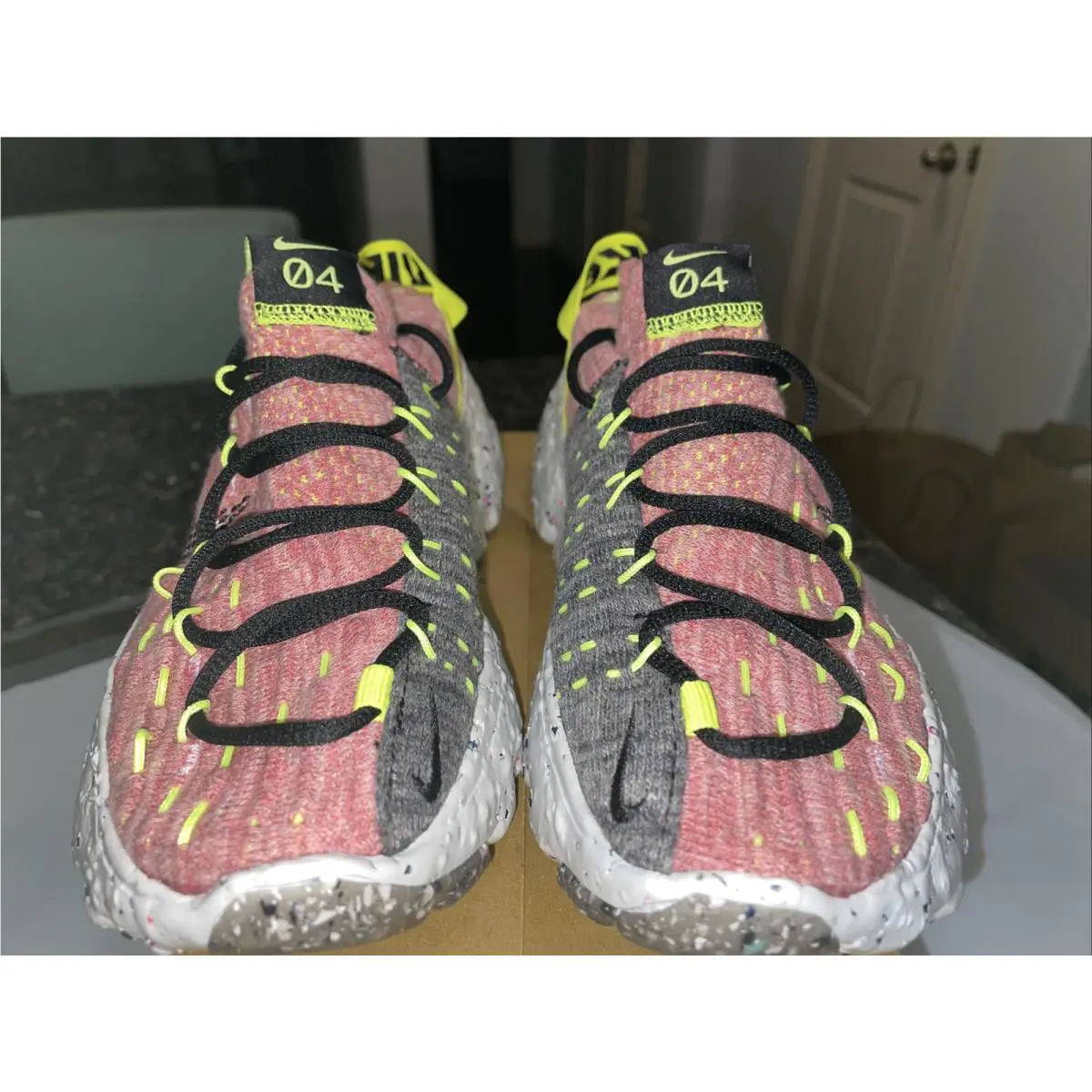 Nike shoes - Nike Space Hippie 04 - Space Hippie - CD3476 700 - Lemon Venom/Black/Lt Artic Pink 3