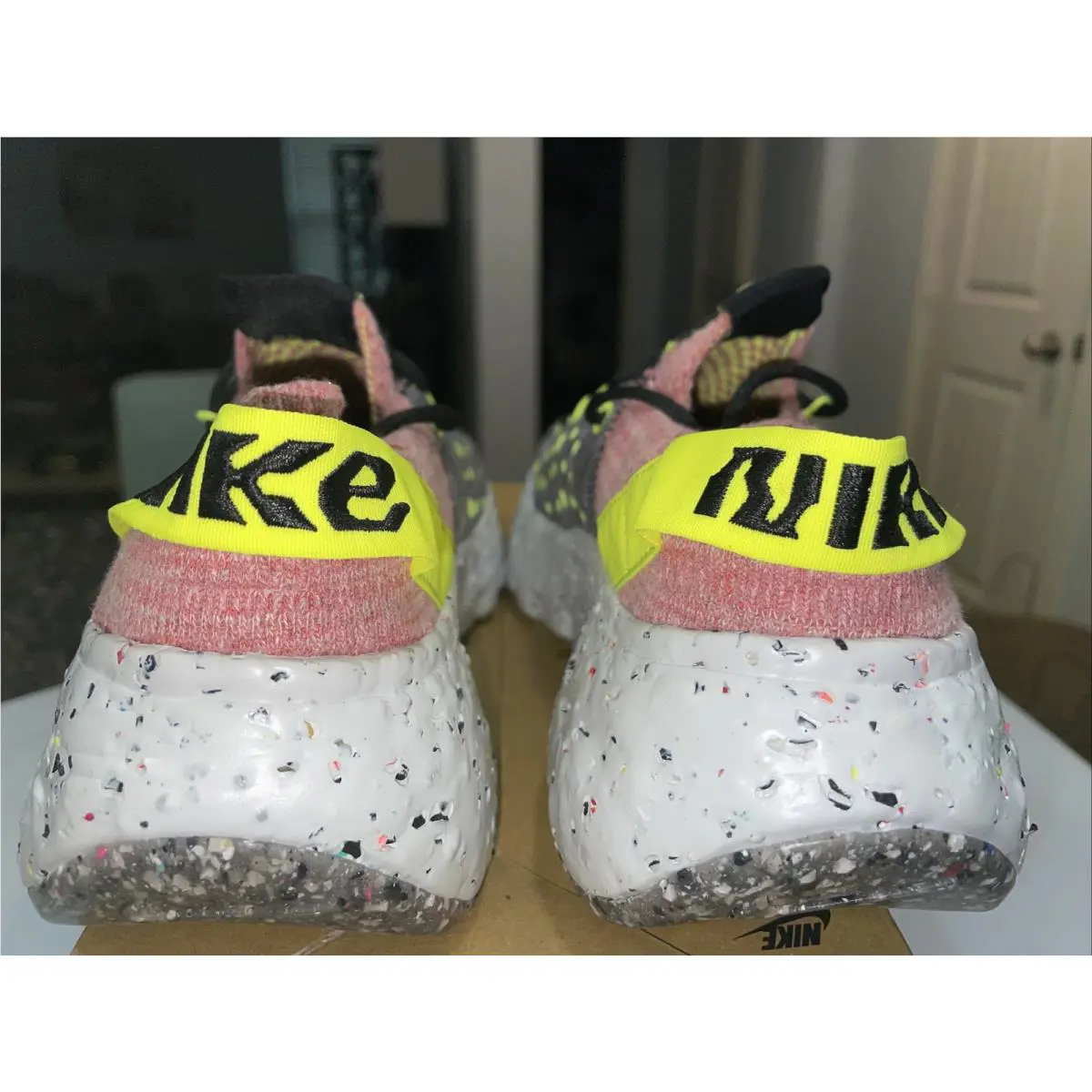 Nike shoes - Nike Space Hippie 04 - Space Hippie - CD3476 700 - Lemon Venom/Black/Lt Artic Pink 6
