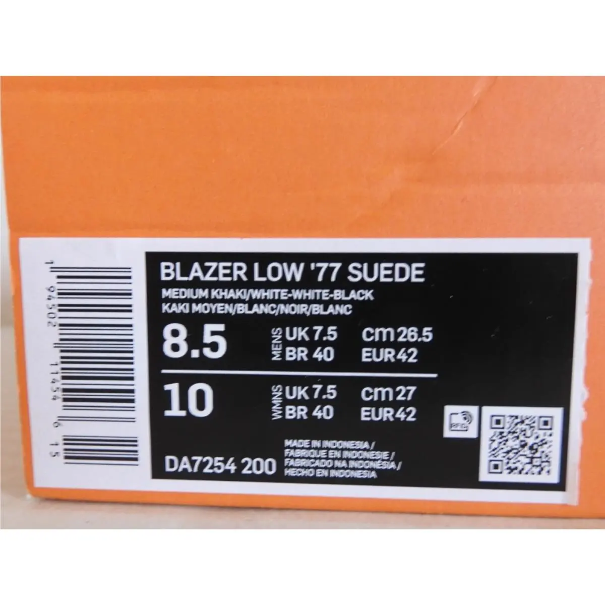 Nike shoes - Nike Blazer Low `77 - Blazer Low - DA7254-200 - Green (UPC: 194502114546) 3