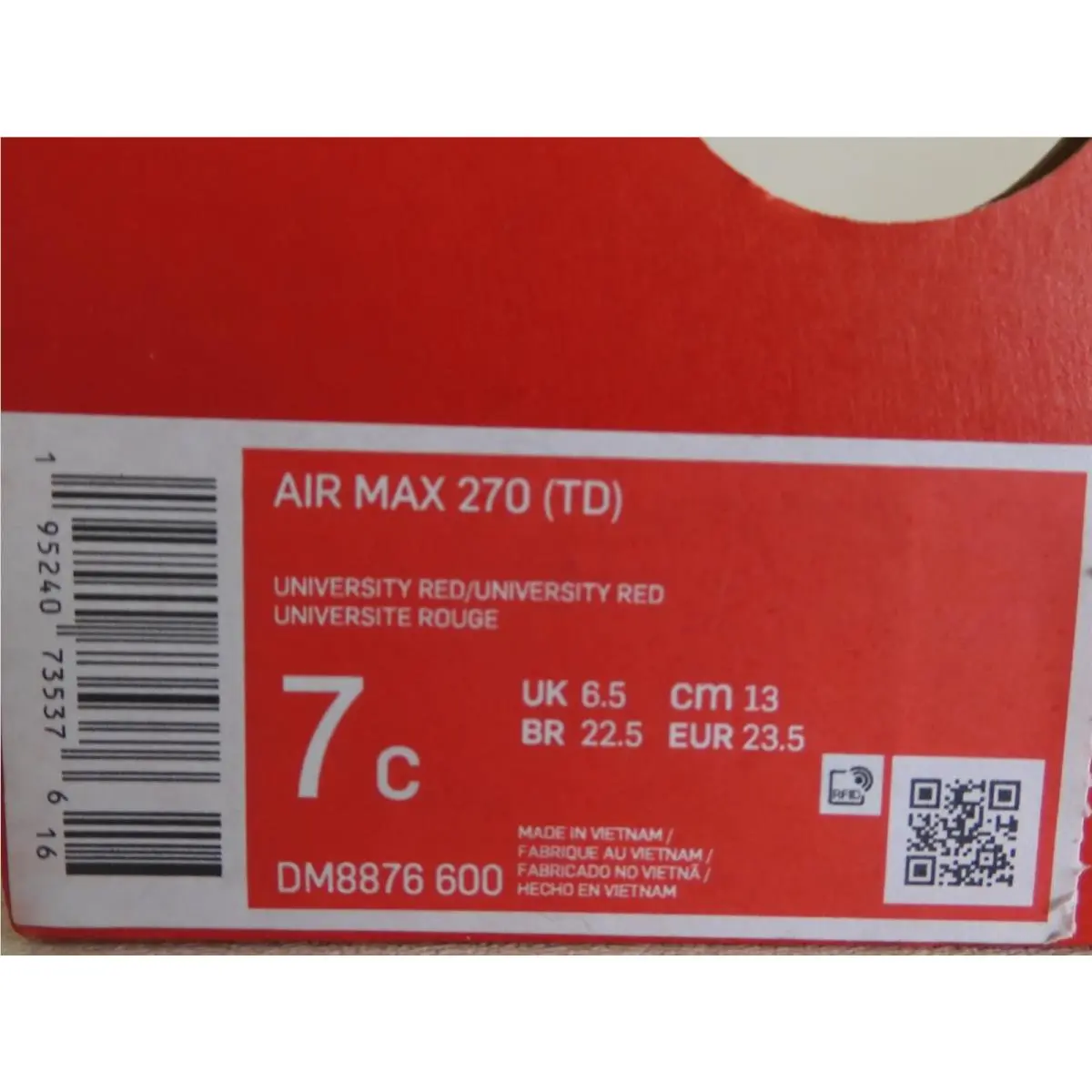 Nike shoes - Nike Air Max 270 - Air Max - Red (UPC: 195240735376) 3