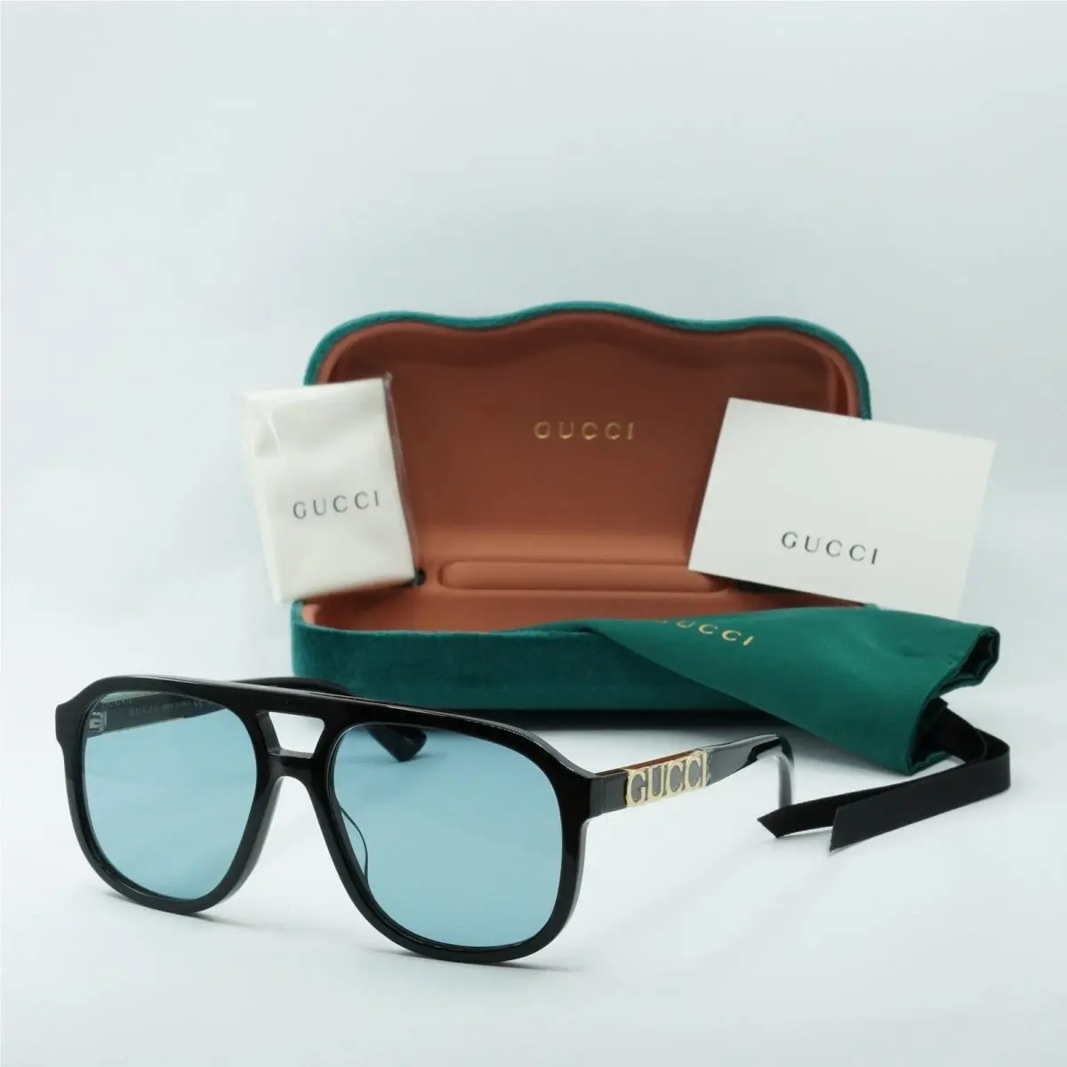 Gucci GG1188S 004 Black/blue 58-17-140 Sunglasses