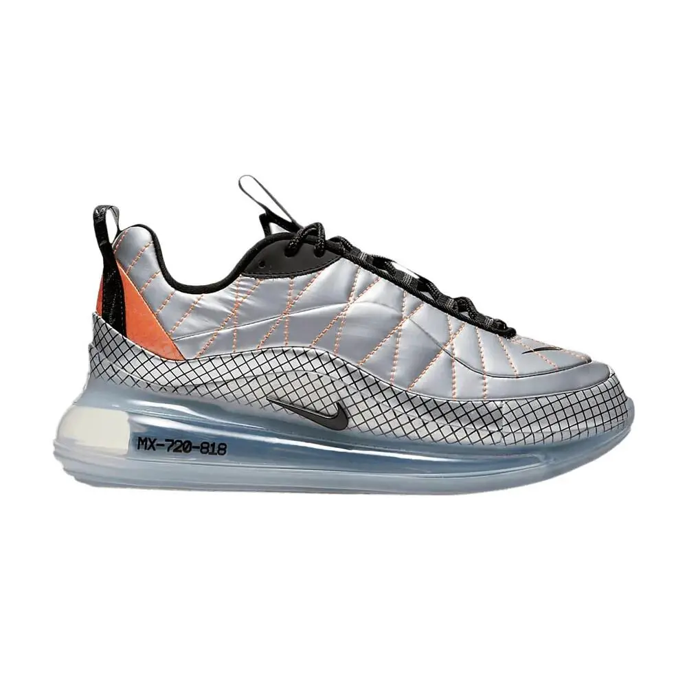 Nike Air Max MX 720 818 GS Metallic Silver Black CQ4010-001 Size 4.5 Y
