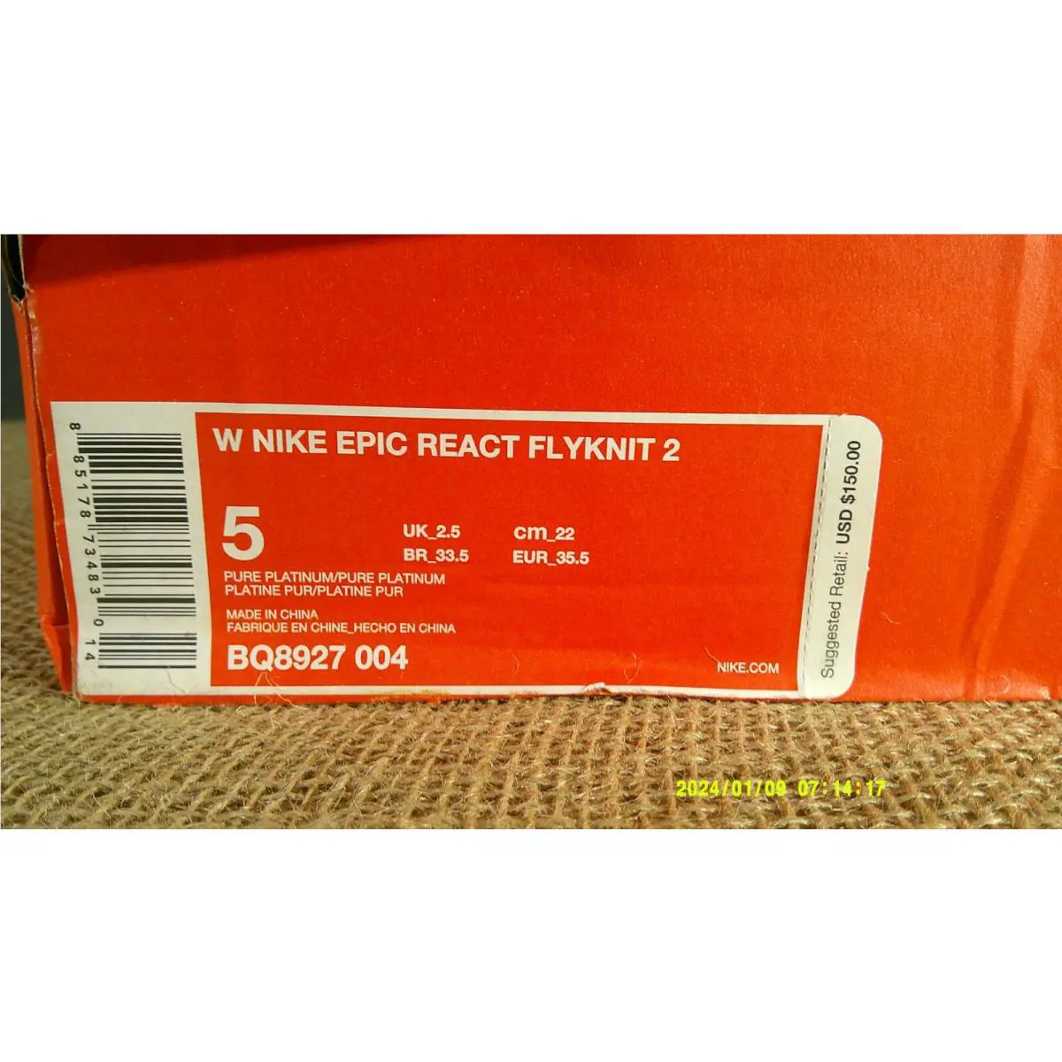 Nike shoes - Nike Epic React - Epic React - BQ8927-004 - Gray 3