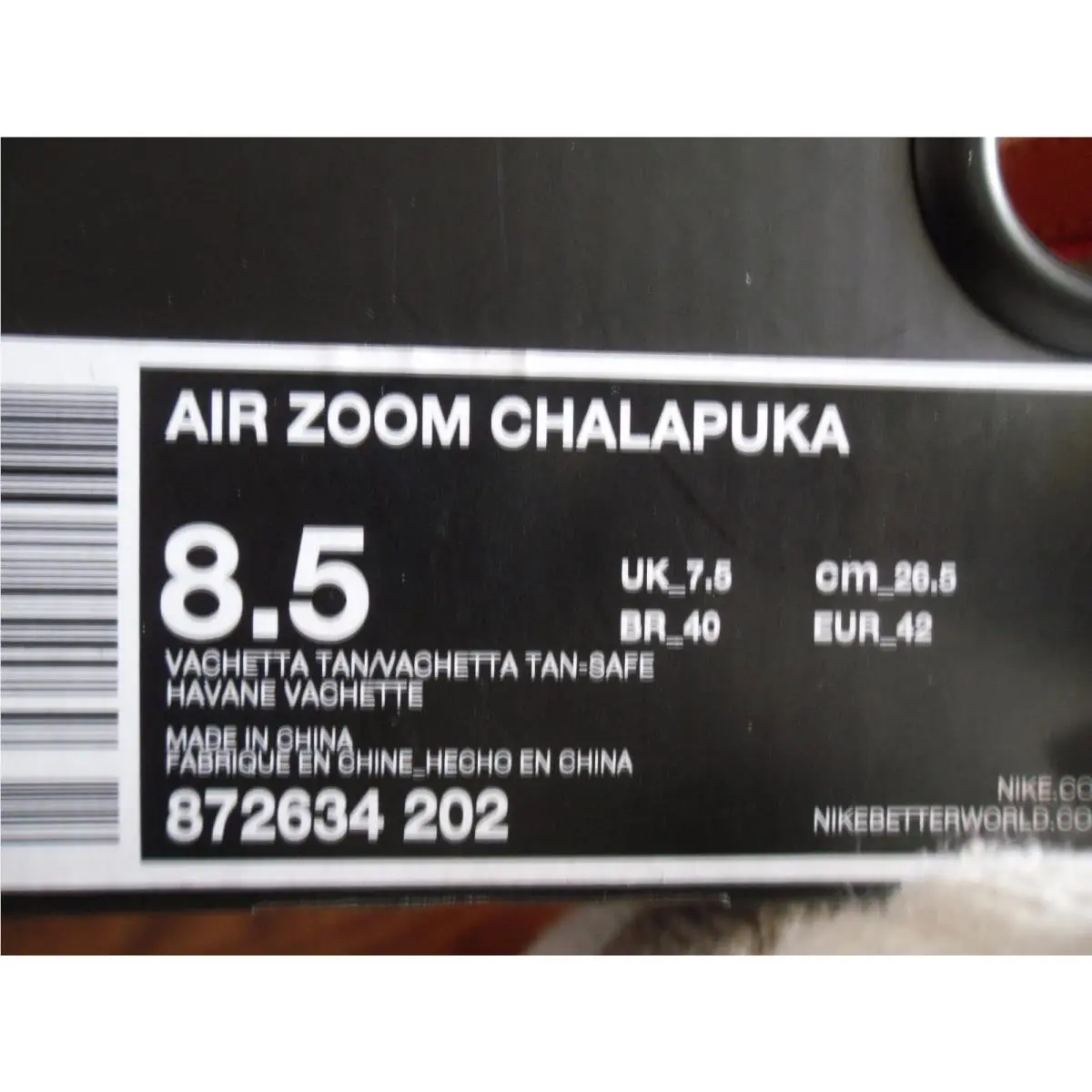 Nike shoes - Nike Air Zoom Chalapuka - Air Zoom Chalapuka - Brown (UPC: 886691454069) 3