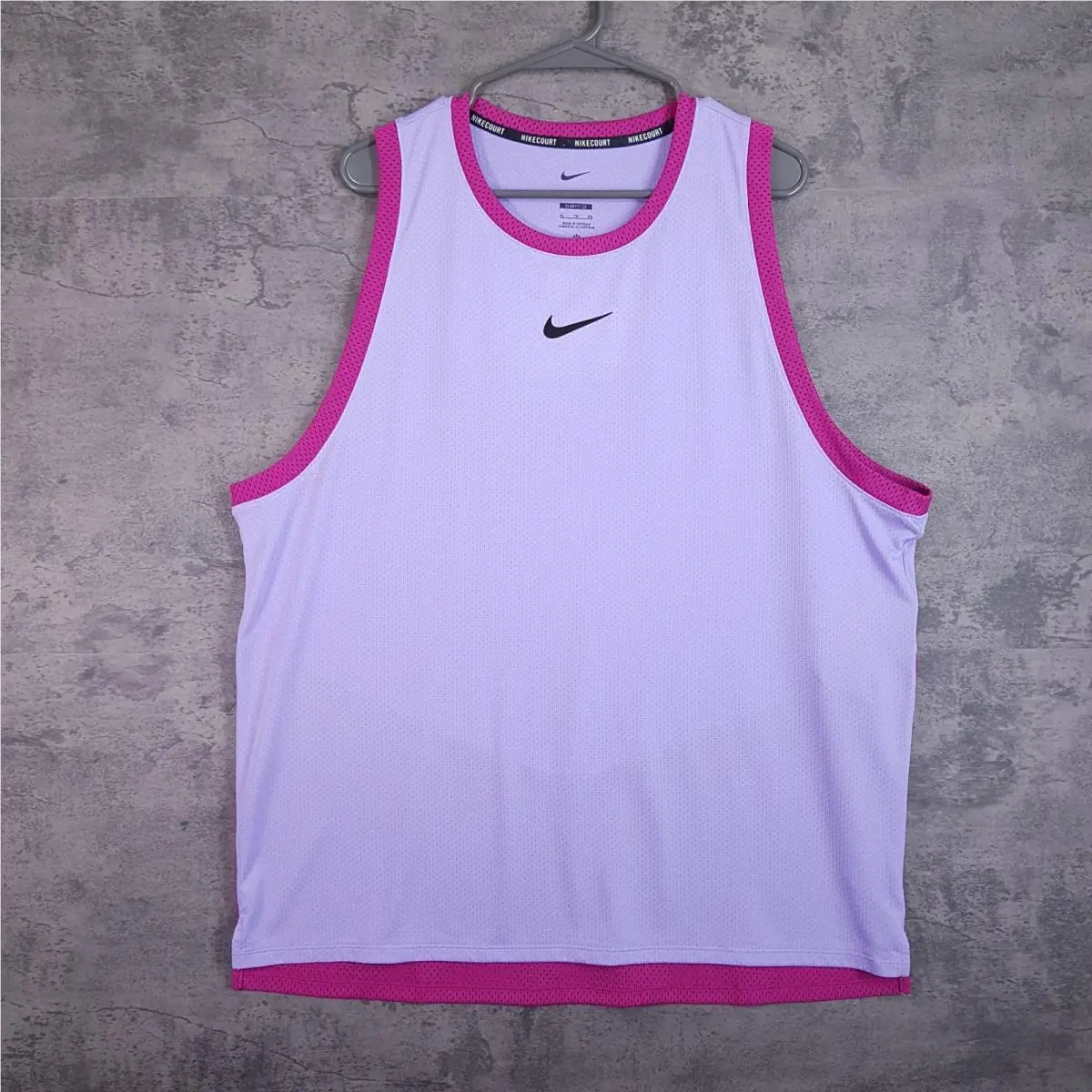 Nike Court Dri-fit Carlos Alcaraz Slim Fit Tennis Tank Top Shirt Mens XL Purple