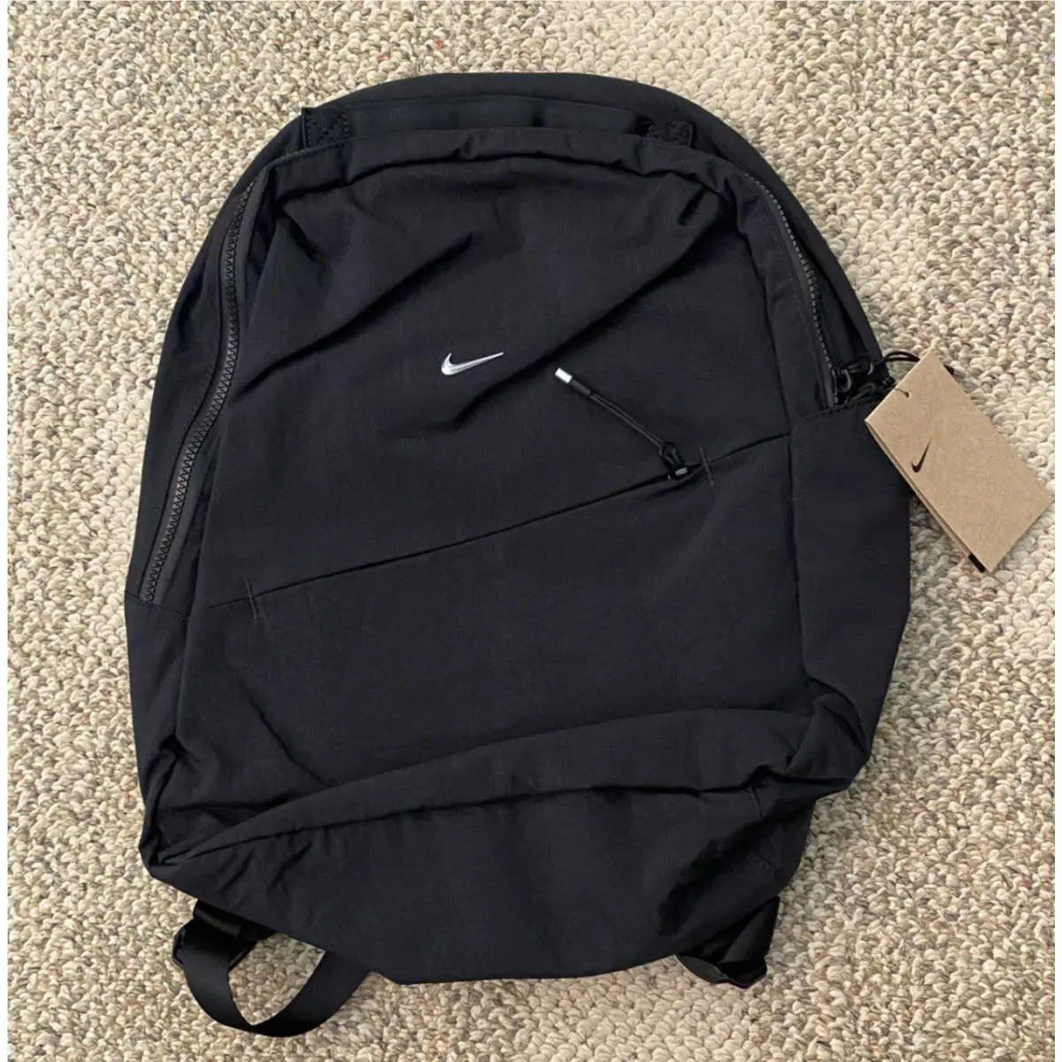 Nike Aura Backpack School Bag Travel HF7007 Adult Black 12 W x 17 H x 6 D