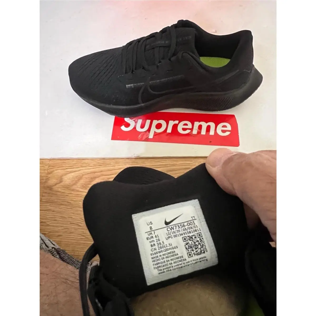 Nike shoes - Nike Air Zoom Pegasus 38 - CW7356-001 - Black (UPC: 0194955810934) 5