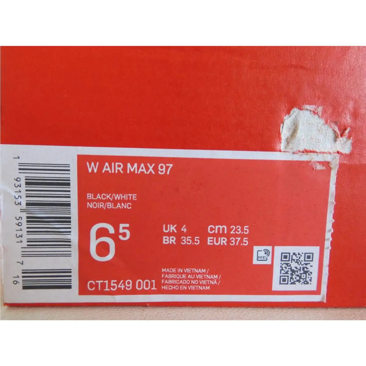 Nike shoes - Nike Air Max 97 - Air Max - CT1549-001 - White (UPC: 0193153591317) 3