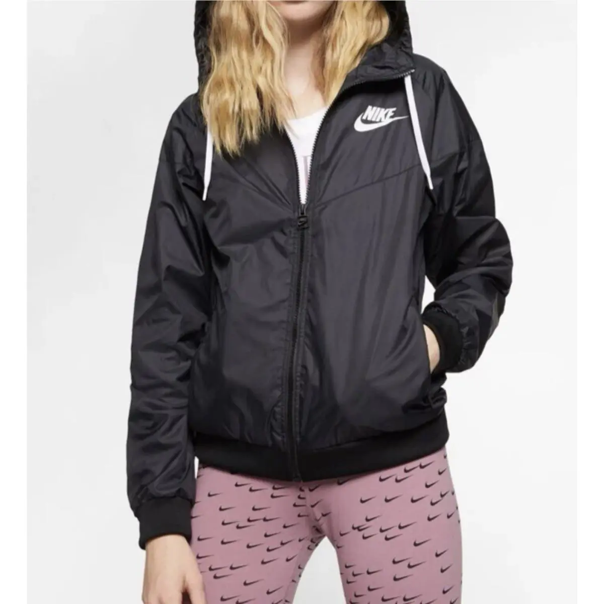 Nike clothing - Nike Sportswear Windrunner Jacket - Sportswear Windrunner Jacket - AR3092-011 - Black/White (UPC: 0887225038816) 1