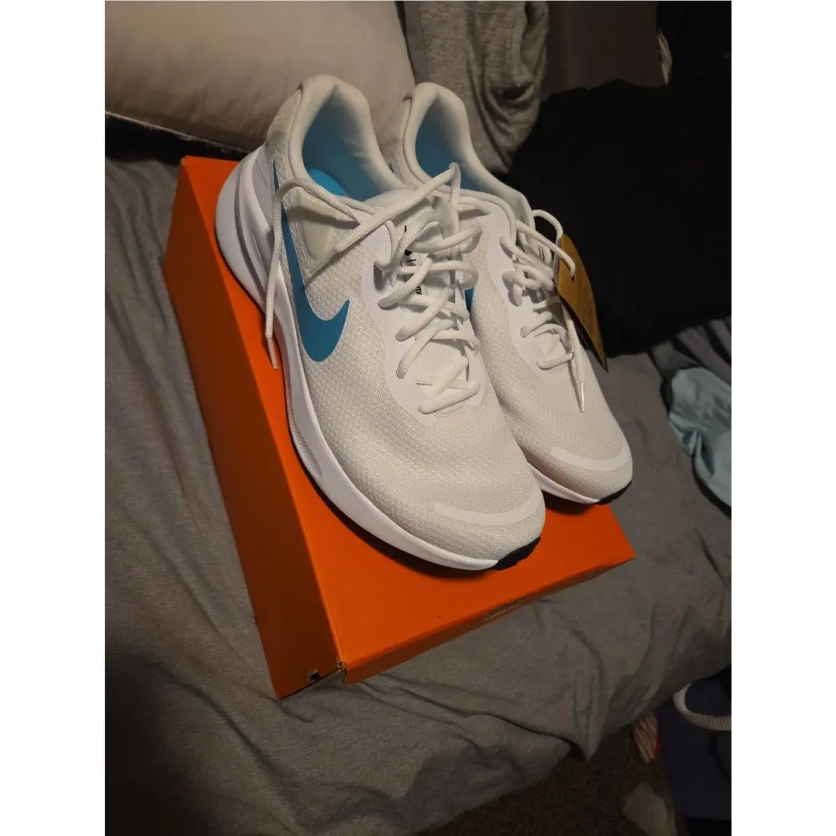 Nike Revolution 7 White / Dusty Cactus Men Size 13