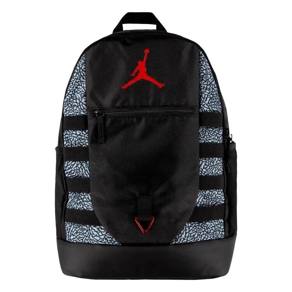 Nwtnike Air Jordan Sport Backpack Black Red White Elephant Print 9A0692 KR5 Sz L