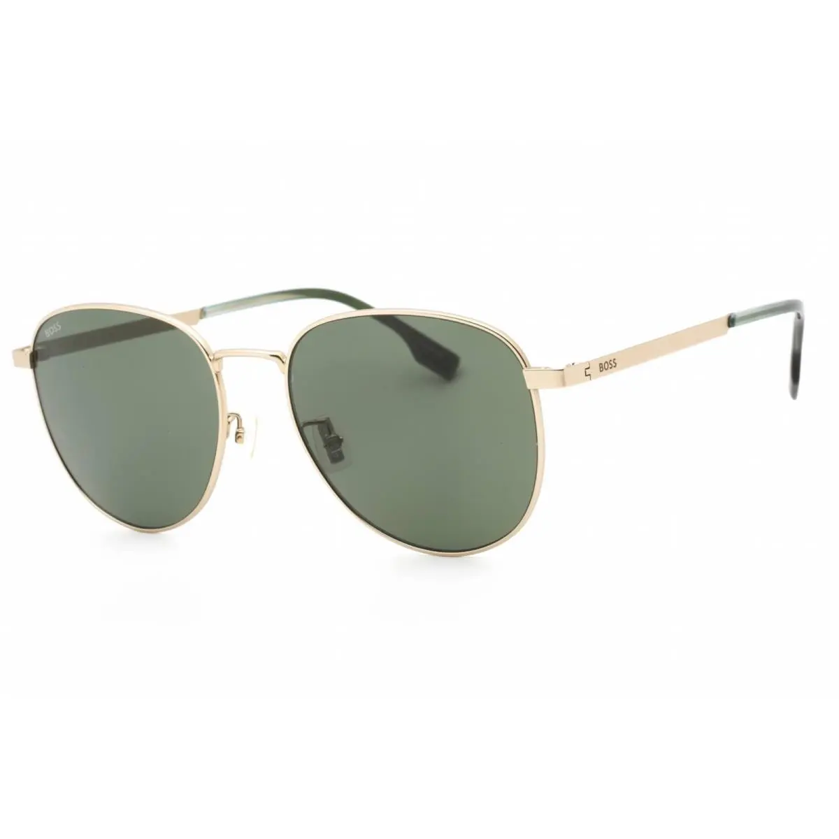 Men`s Sunglasses Green Lens Matte Gold Frame Boss 1536/F/S 0AOZ QT by Hugo Boss