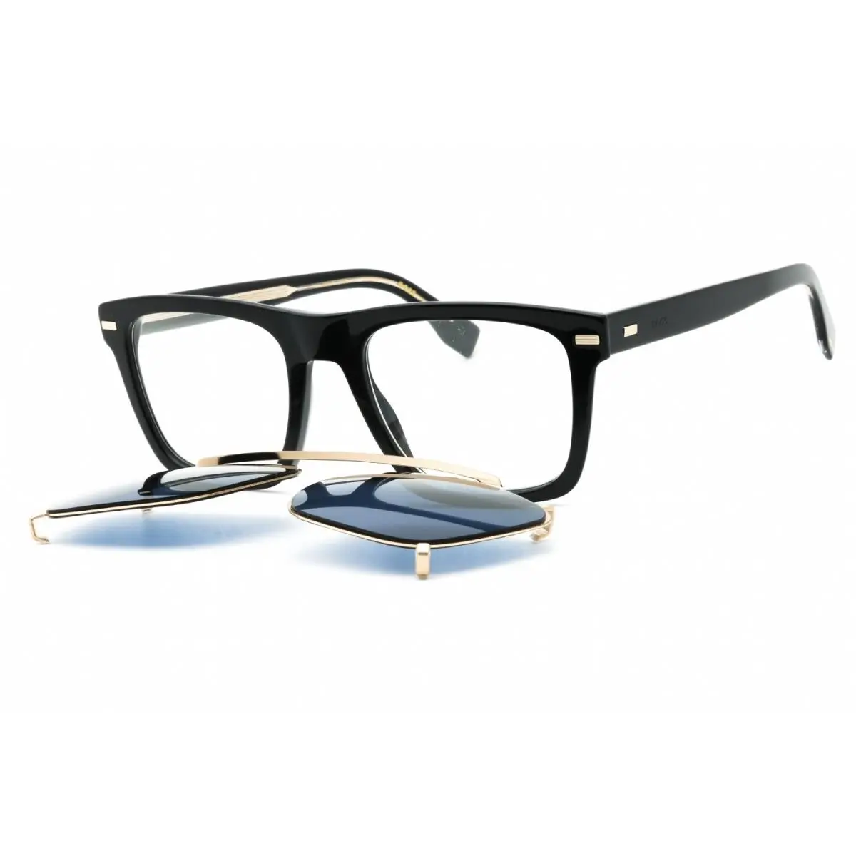 Hugo Boss 1445/CS 0807 KU Sunglasses Black Frame Blue Lenses 52mm