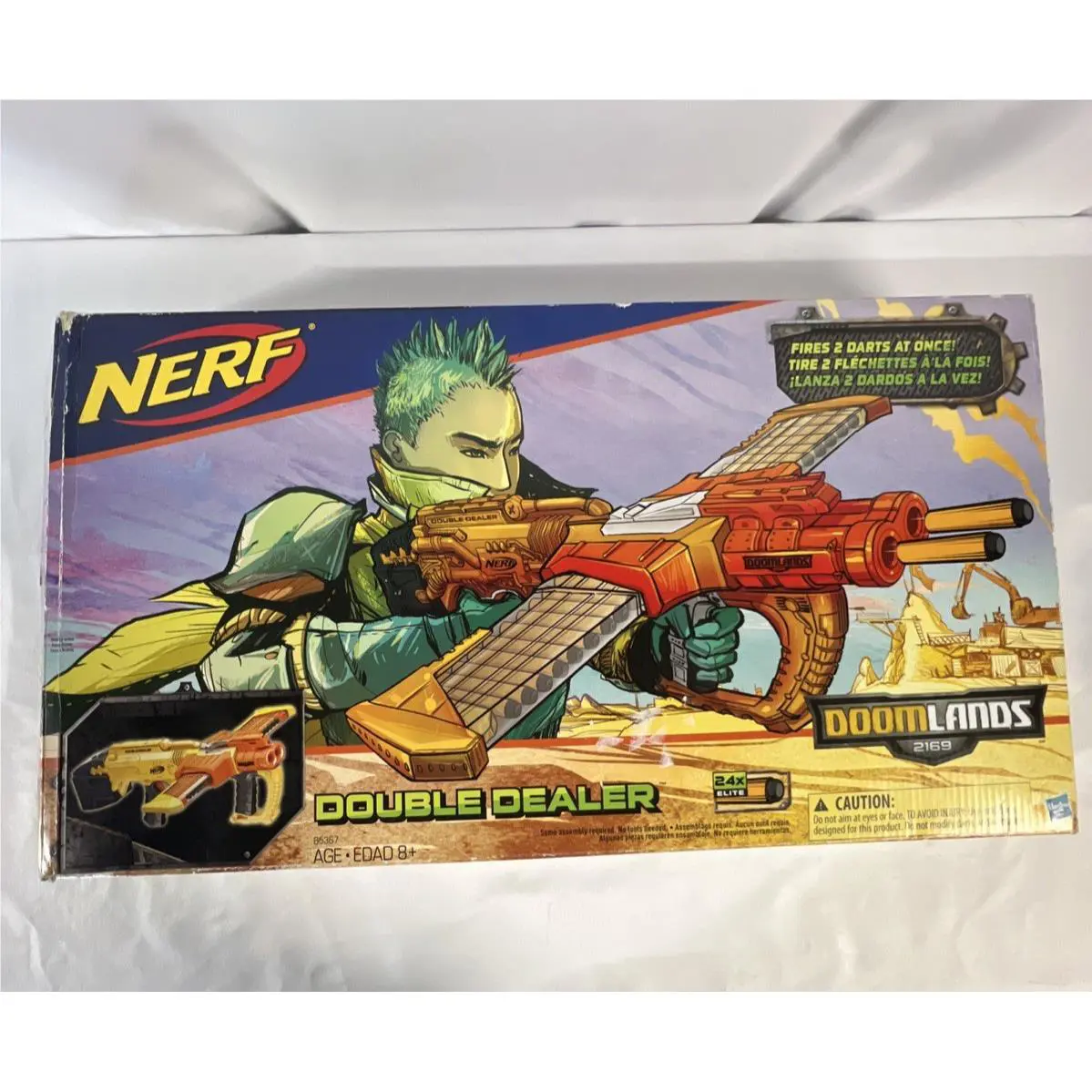 2015 Nerf Doomlands 2169 Double Dealer Dart Gun Blaster Elite Hasbro
