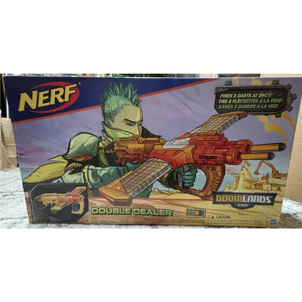 2015 Nerf Doomlands 2169 Double Dealer Dart Gun Blaster Elite Hasbro