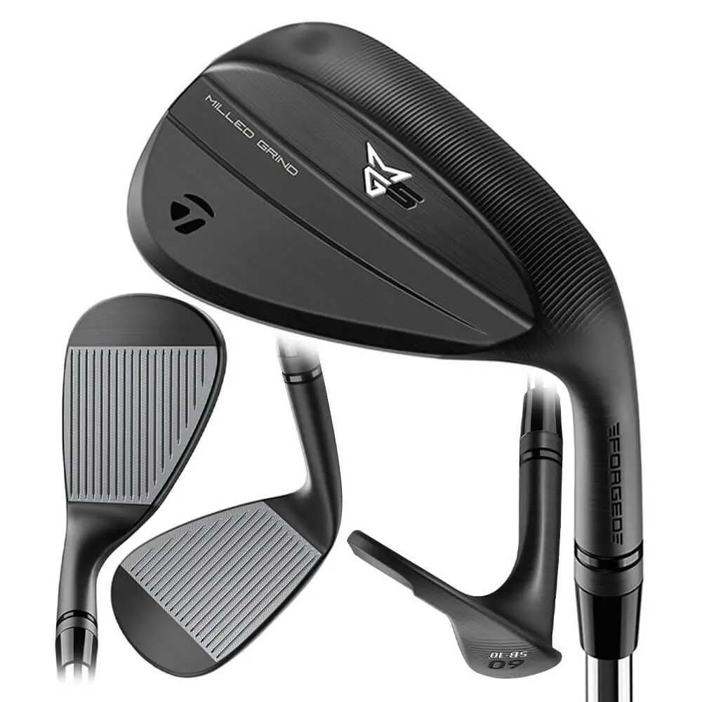 Taylormade Men Milled Grind 5 Charcoal Forged Wedge - 25 - Chrome