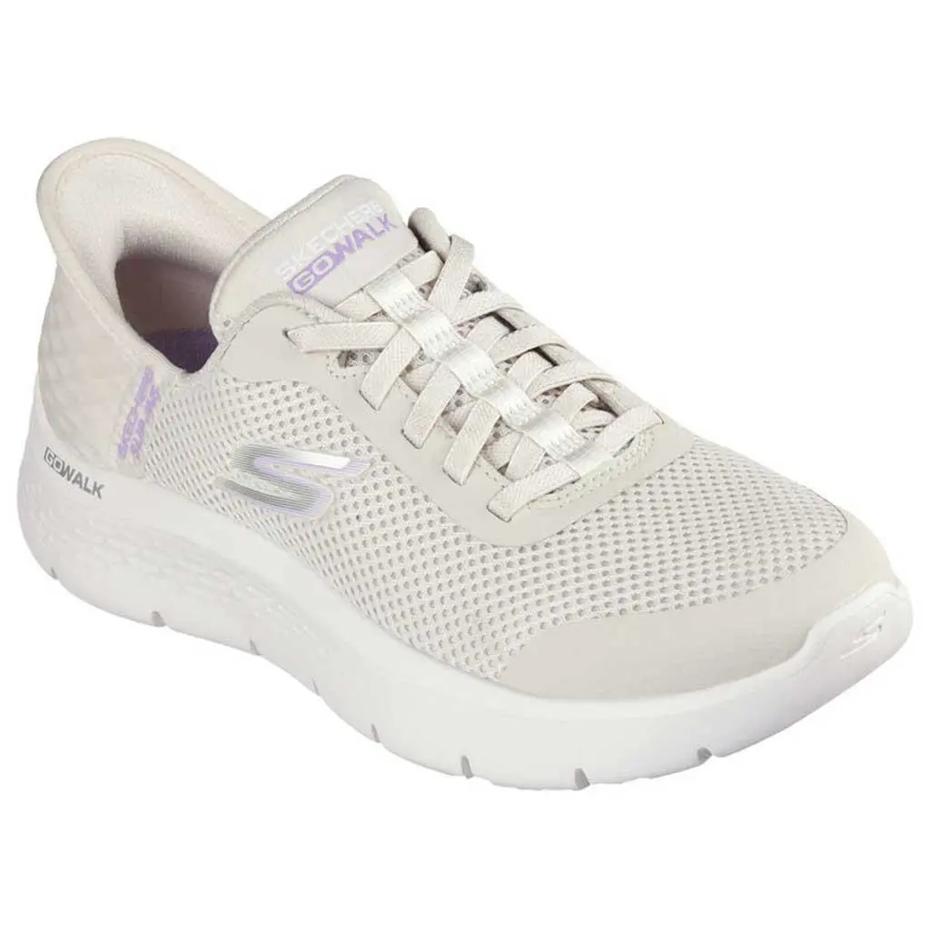 Skechers Women`s Slip-ins Go Walk Flex Grand Entry - Off White