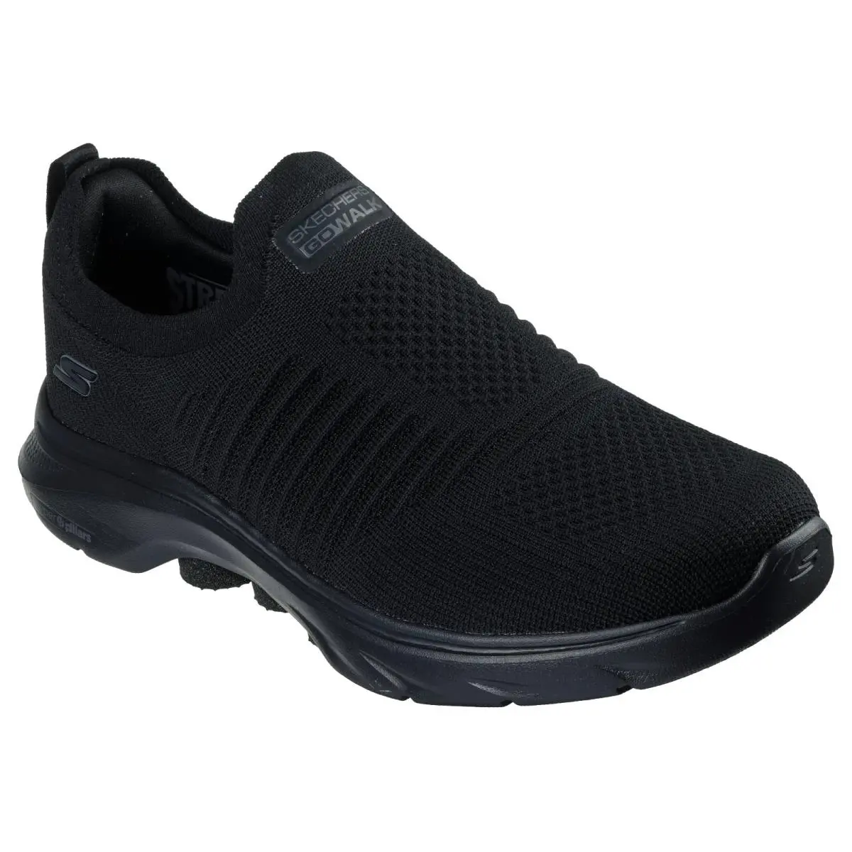 Skechers Shoes Slip Ins Go Walk 7 Men`s Black Cushioned Hand Free Comfort 216634
