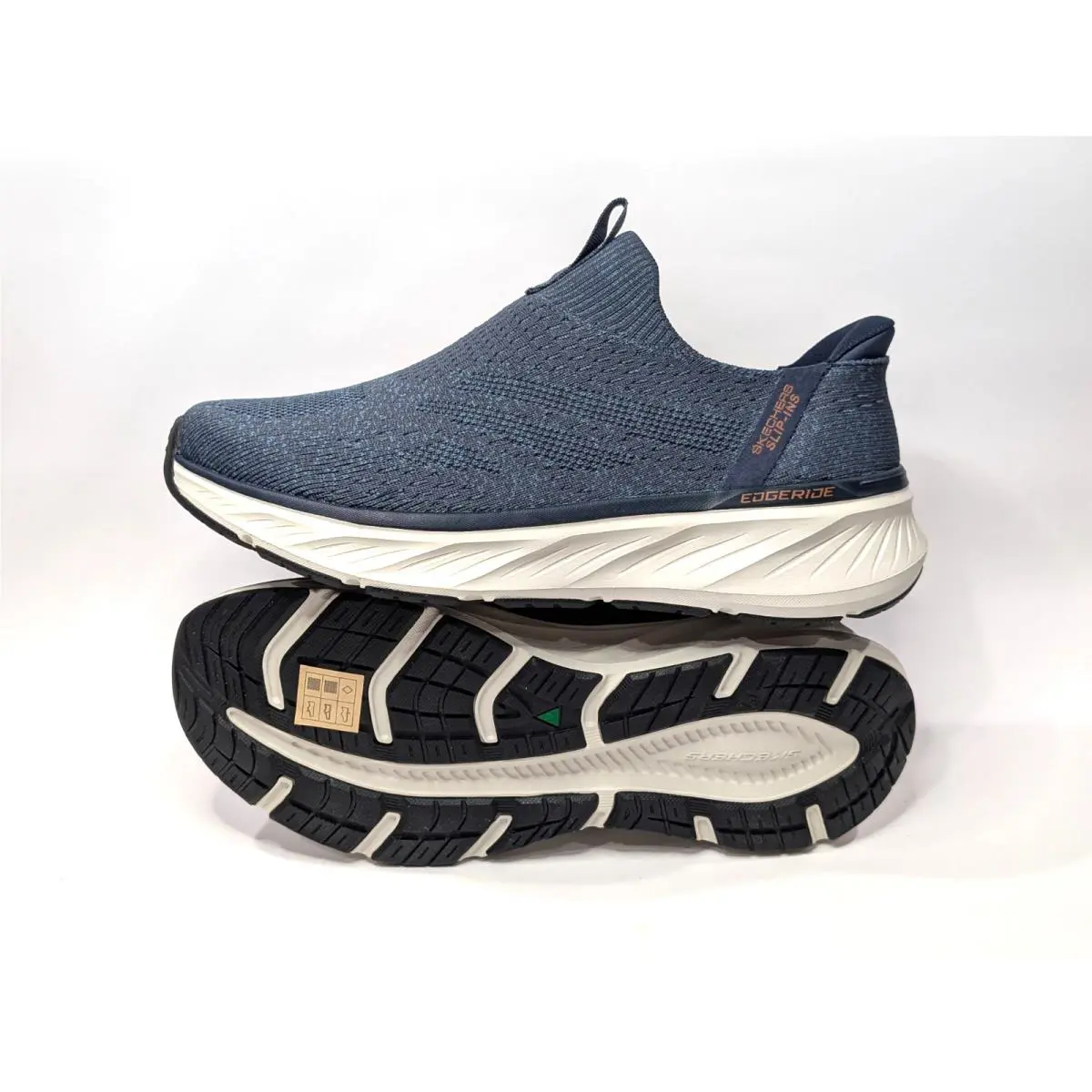 Skechers shoes - Skechers Edgeride Commissioner - Edgeride Commissioner - 232839 232839WW - Navy/Orange 2