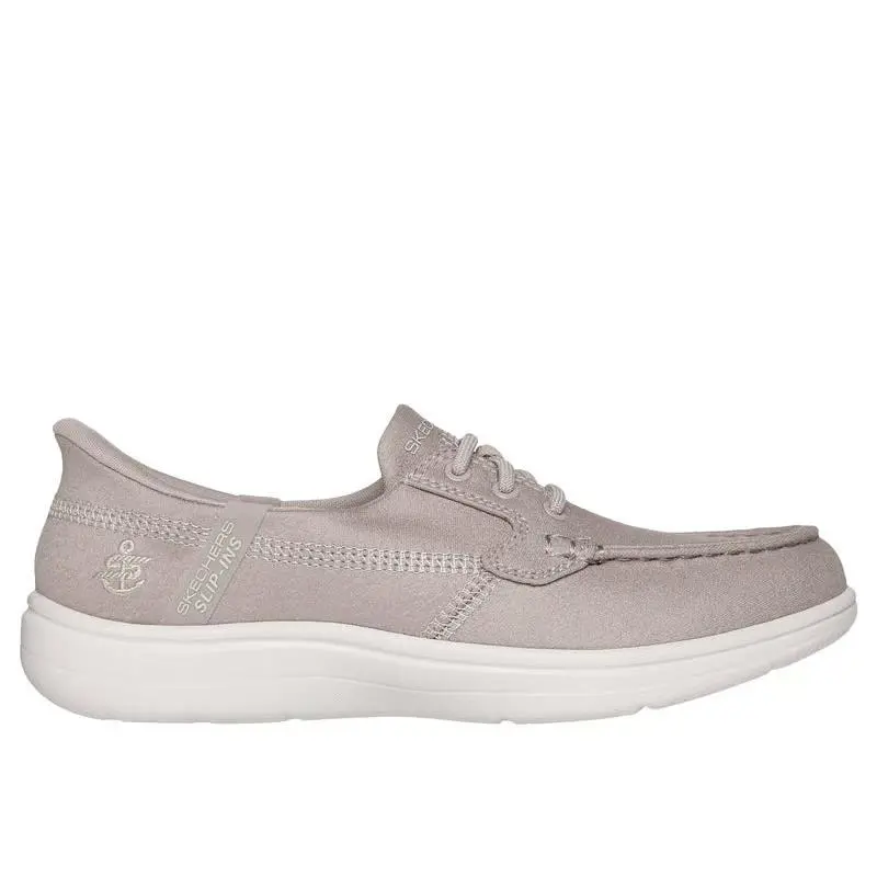 Skechers Slip Ins On The Go Flex Radiant Brooklyn Women`s Shoes - Natural