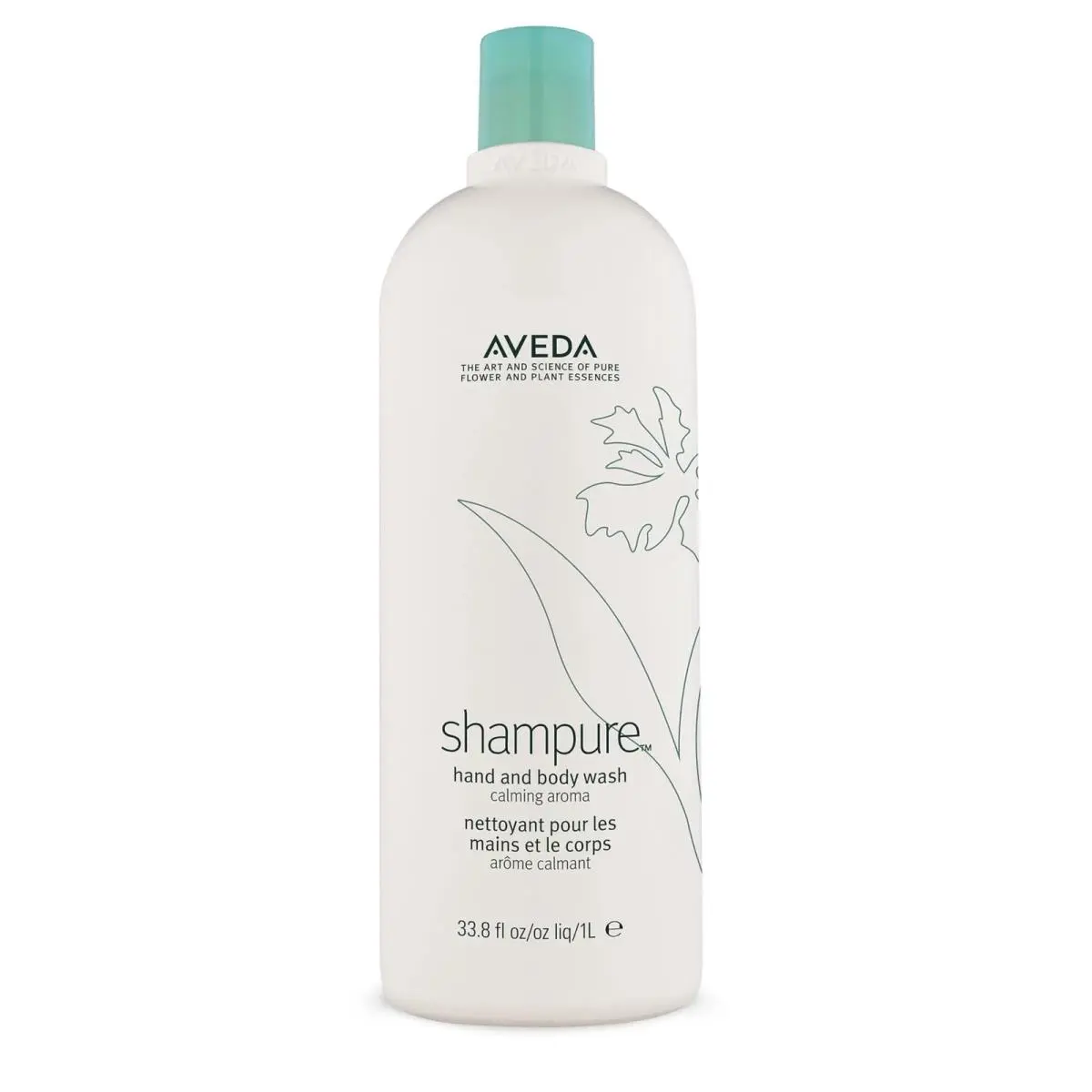 Shampure Hand and Body Wash 33.8oz 1 Liter by Aveda