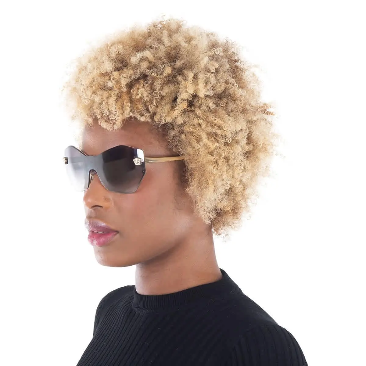 Versace Glam Medusa Shield Women`s Sunglasses