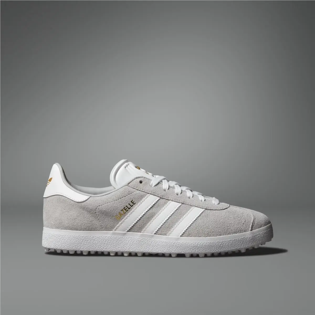 Adidas Men`s Gazelle Spikeless Golf `grey White` Shoes IH2270