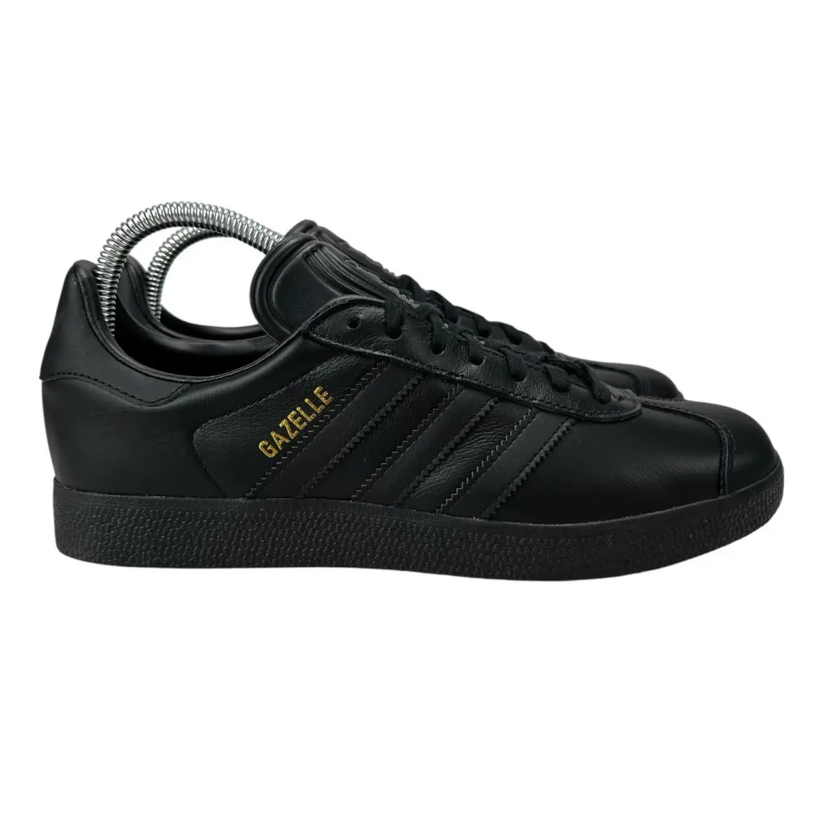 Adidas Originals Gazelle Core Black Gold Metallic Shoes BB5497 Men`s Sz 7.5 - 12 - Black